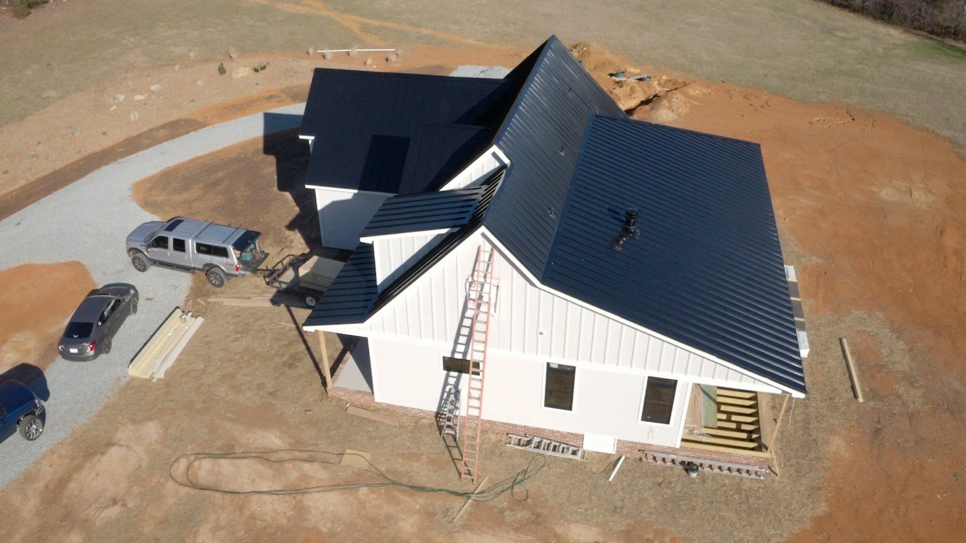 Custom Home Metal Roof Installation by Just In Time Roofing and Restoration