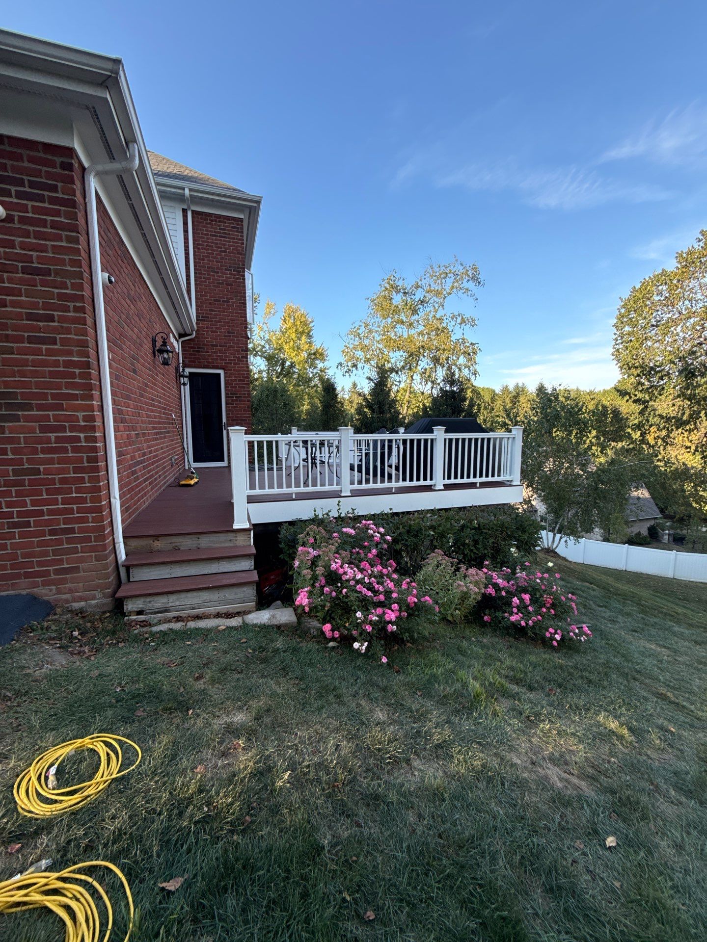 Deck extension  by Cousins Roofing Siding & Decks