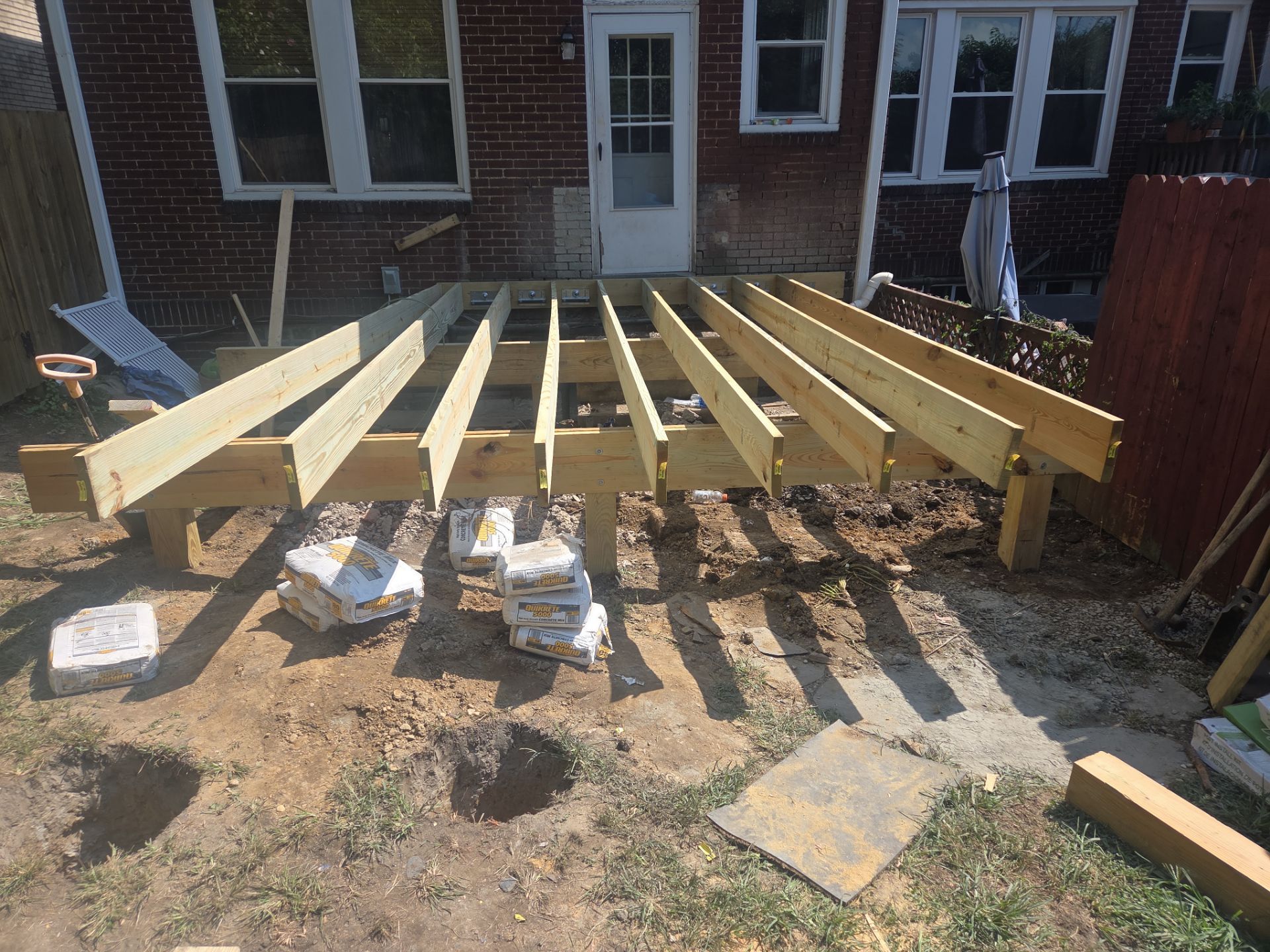 Deck build  by Cousins Roofing Siding & Decks