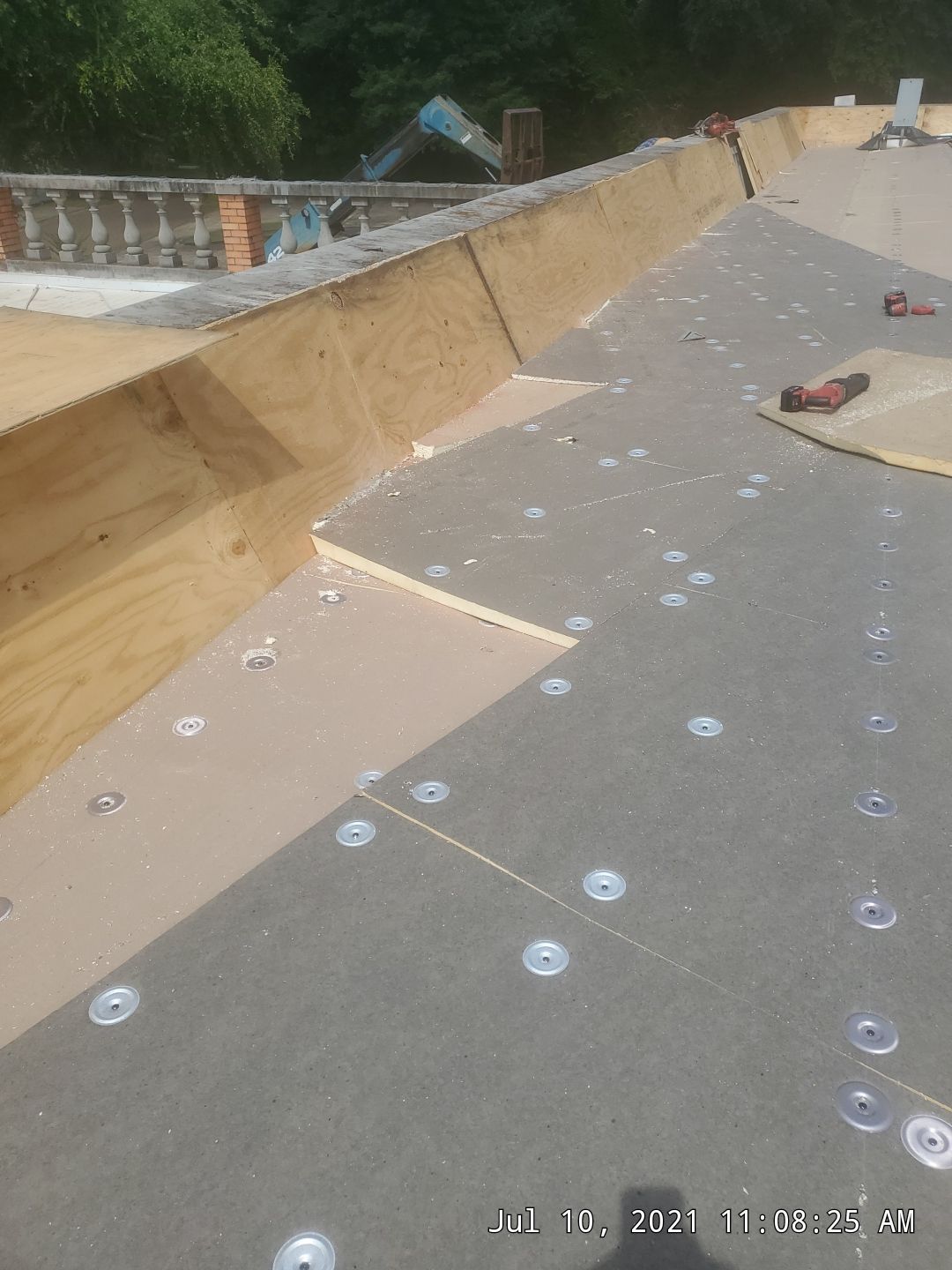 Commercial Roofing Installation using 50 mil PVC by Hostetler Roofing