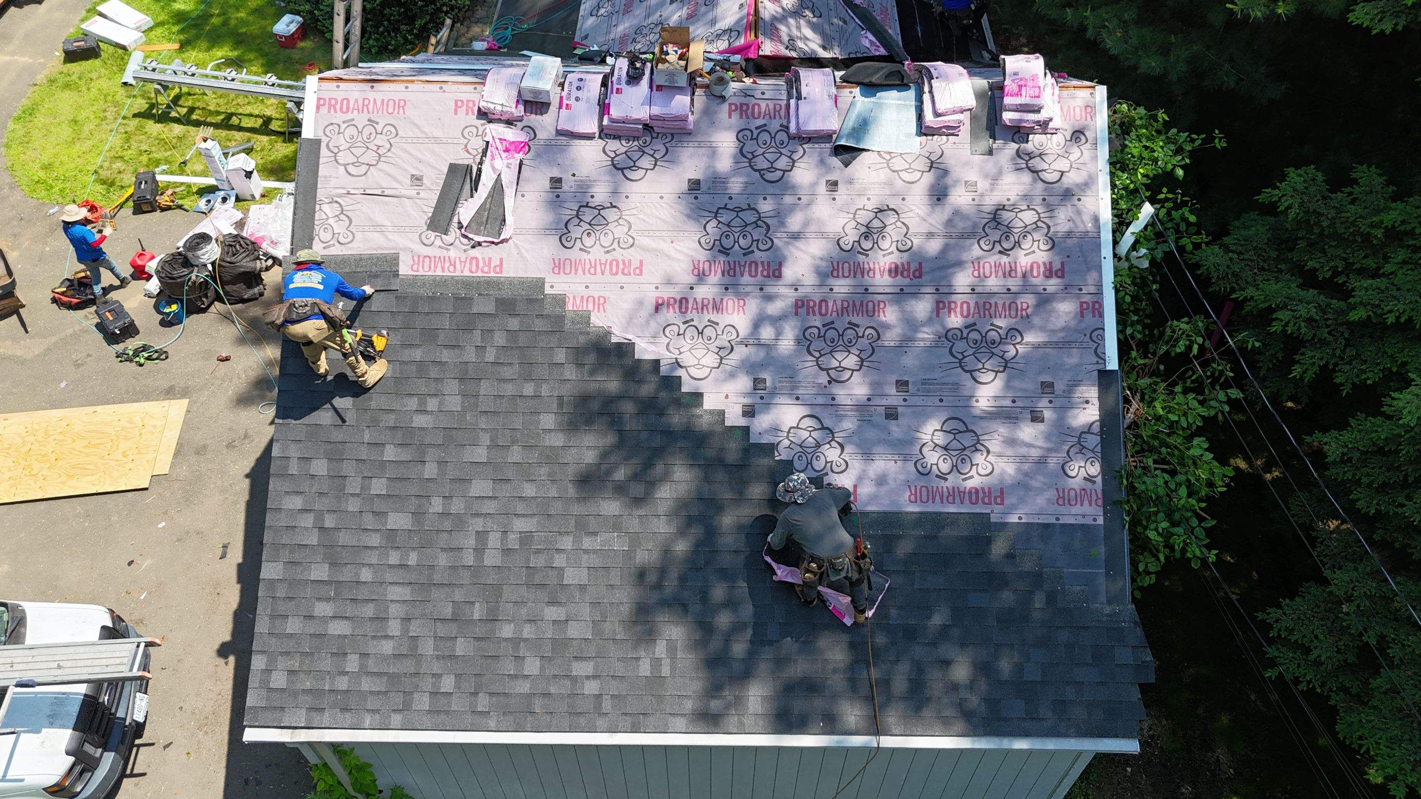 Project in Fairfield by The Energy Efficient Roofer & George's Seamless Gutters