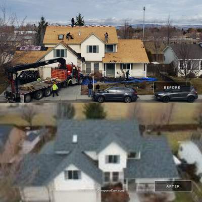 Residential Roofing Installation using Duration Shingles