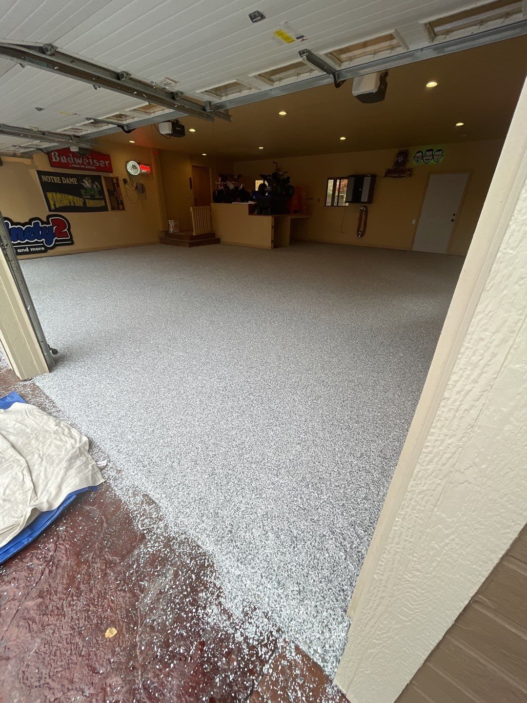 Garage Transformation using Silver Creek by Croc Coatings, LLC