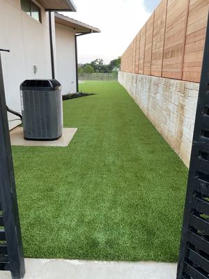 Synthetic Turf Installation using Texas Rye