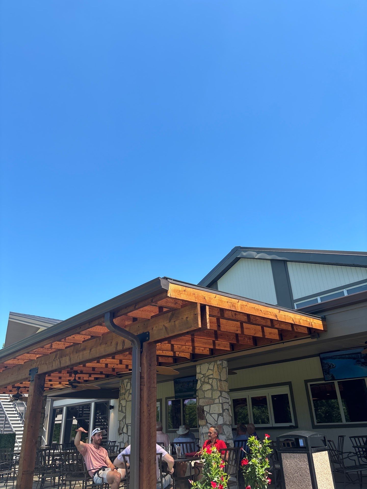 Custom Timber Pergola and Polycarbonate Roof Installation in Canonsburg by Cousins Roofing Siding & Decks