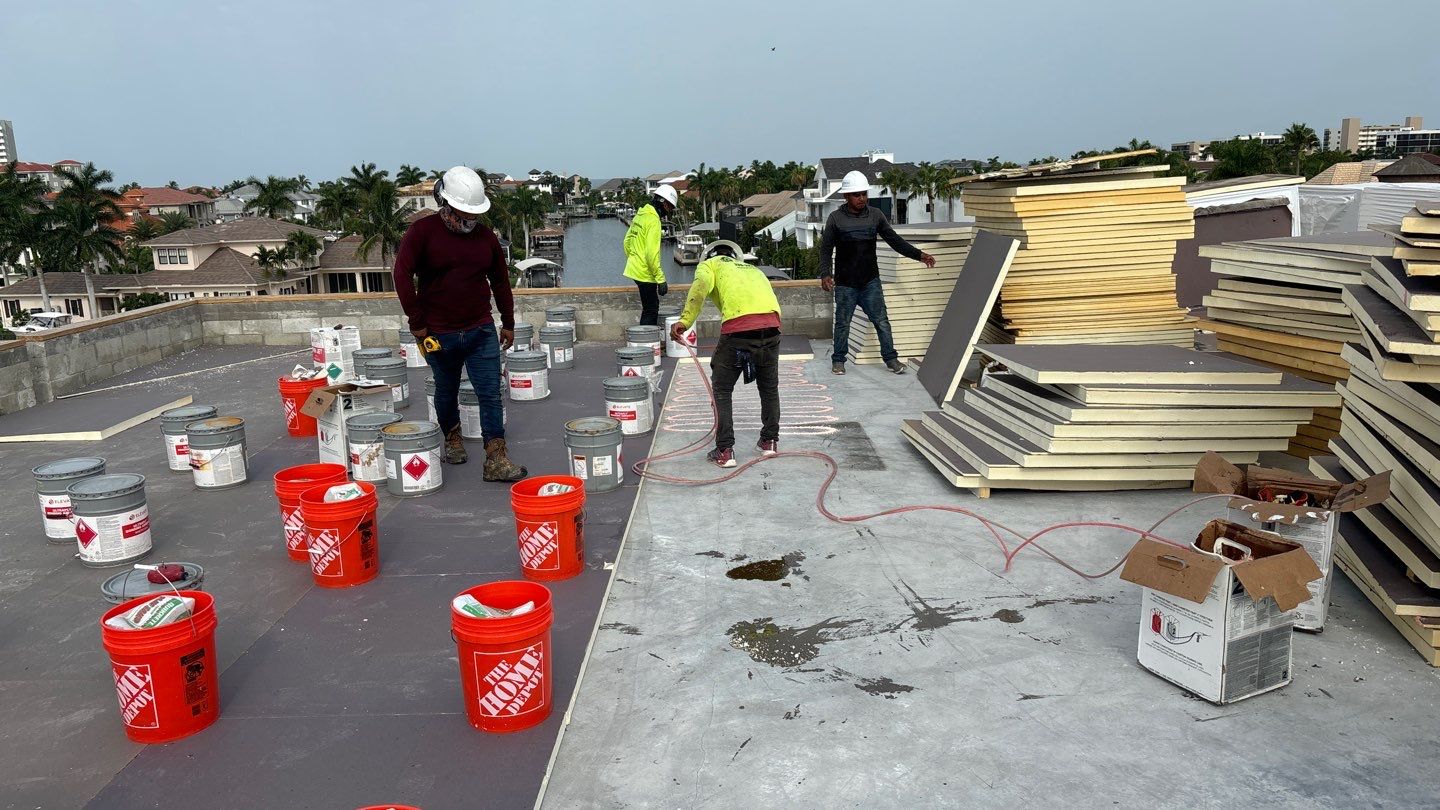 Residential Install of Flat TPO by International Roofing