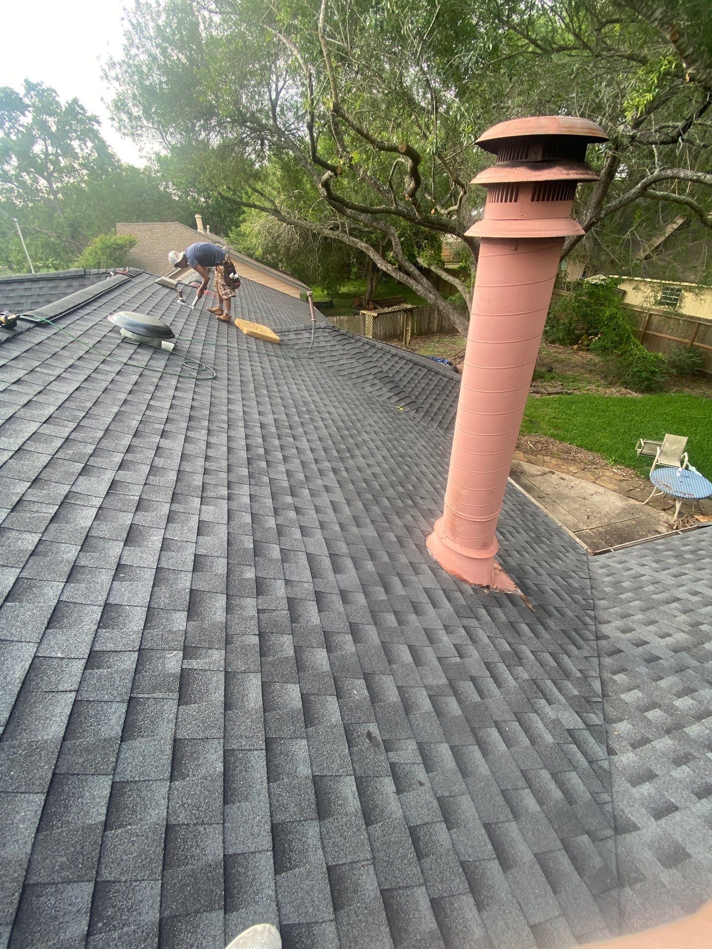 Residential Roof Replacement using GAF HDZ - Charcoal shingles by Elite Roofing LLC
