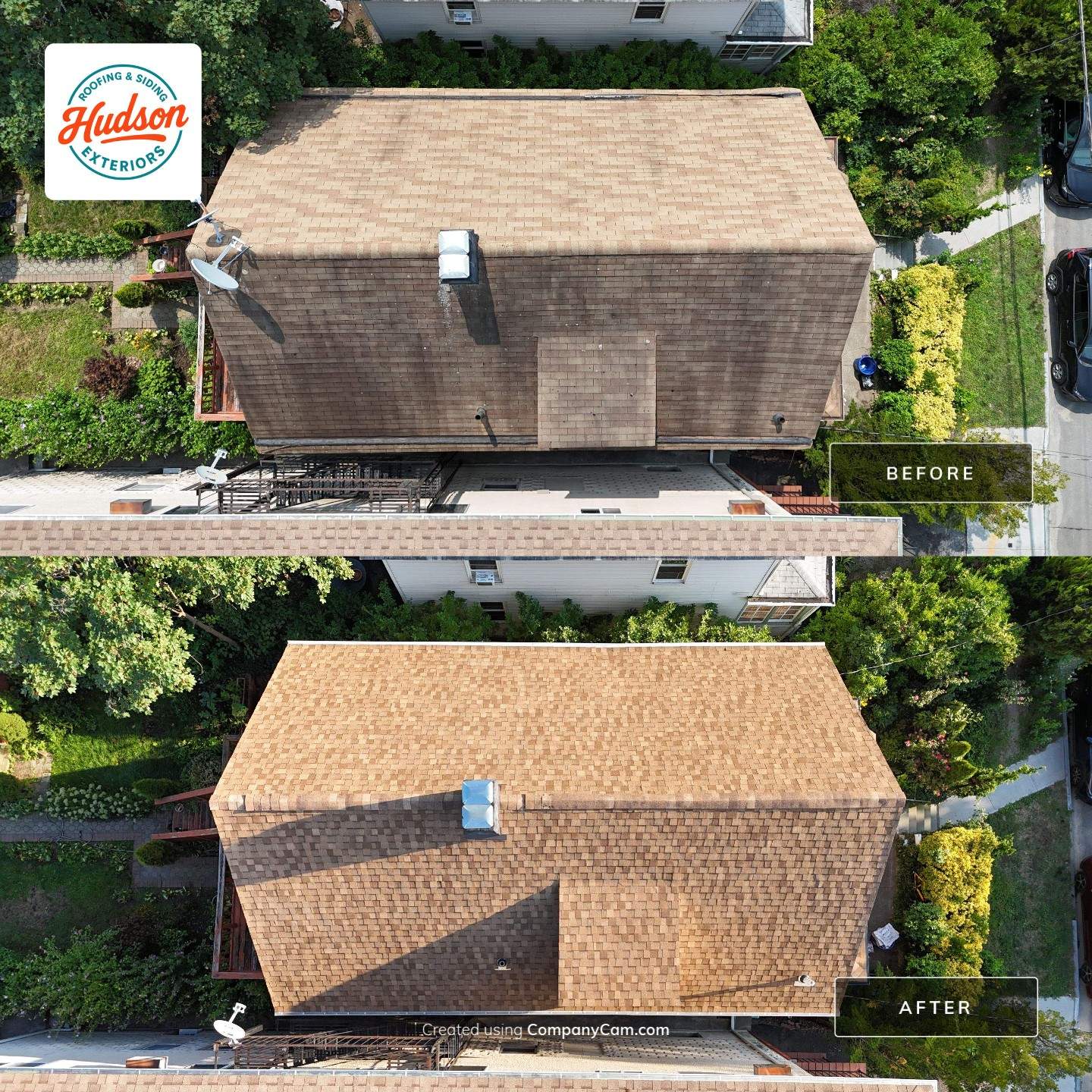 Project in Hastings-on-Hudson by The Energy Efficient Roofer & George's Seamless Gutters