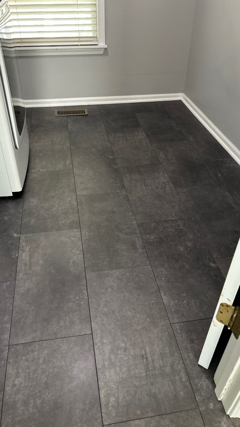 Luxury Vinyl Tiles for Kitchen/Laundry  by Footprints Floors of Nashville