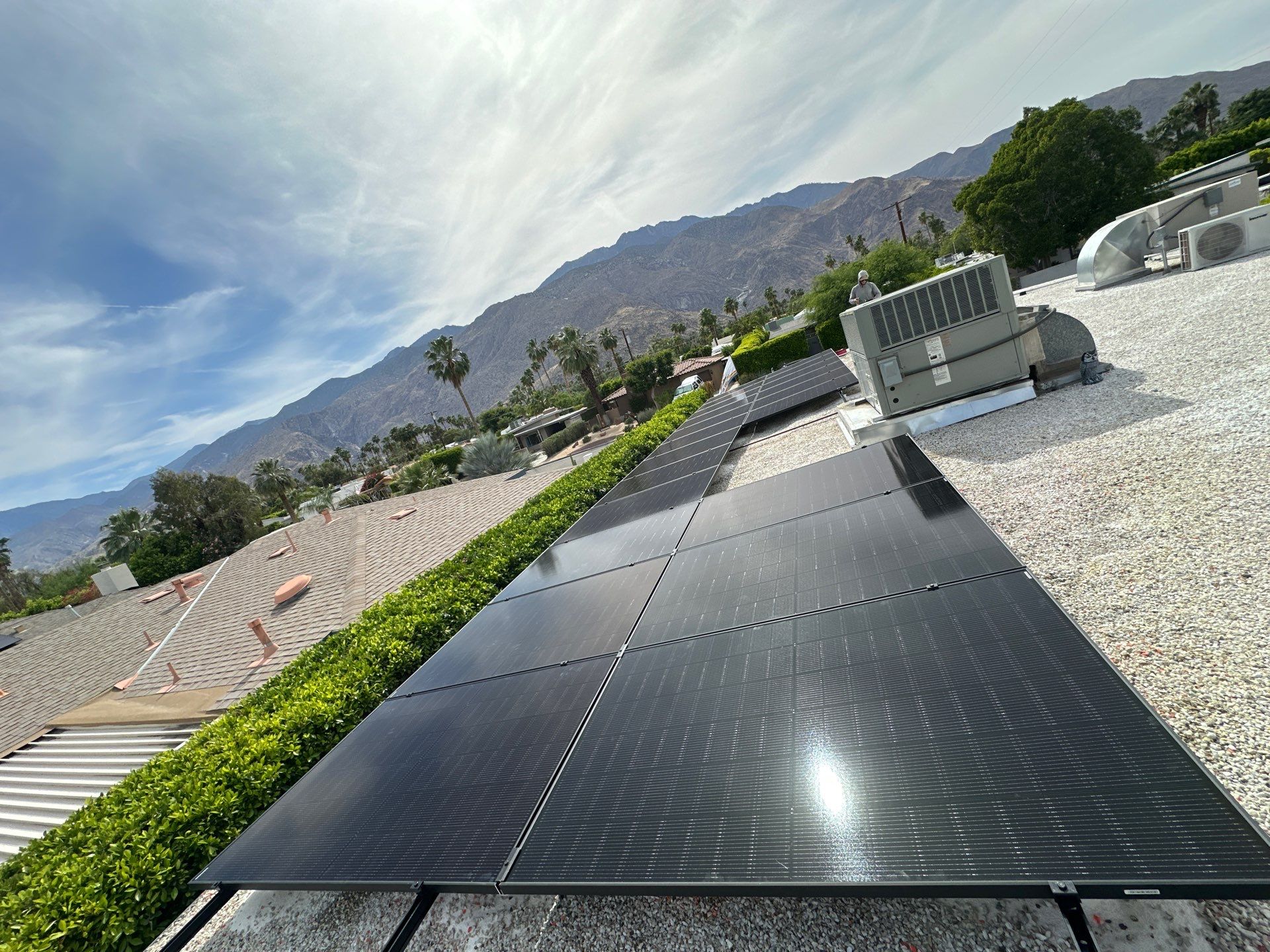 Project in Palm Springs, CA by Goat Solar Inc. 