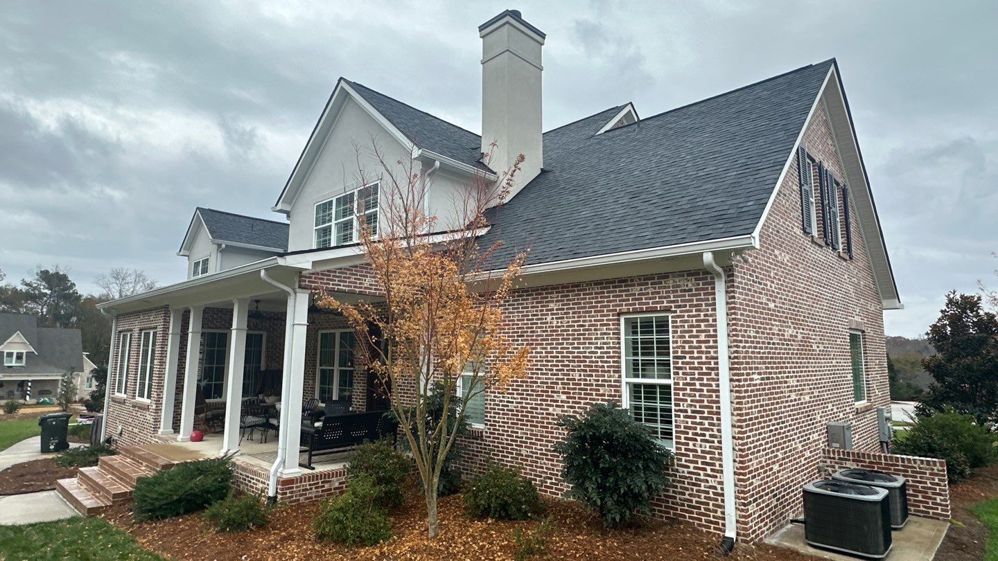 Full Roof Replacement with Oakridge Shingles and Gutter Guards in Rock Hill by Merritt Roofing LLC