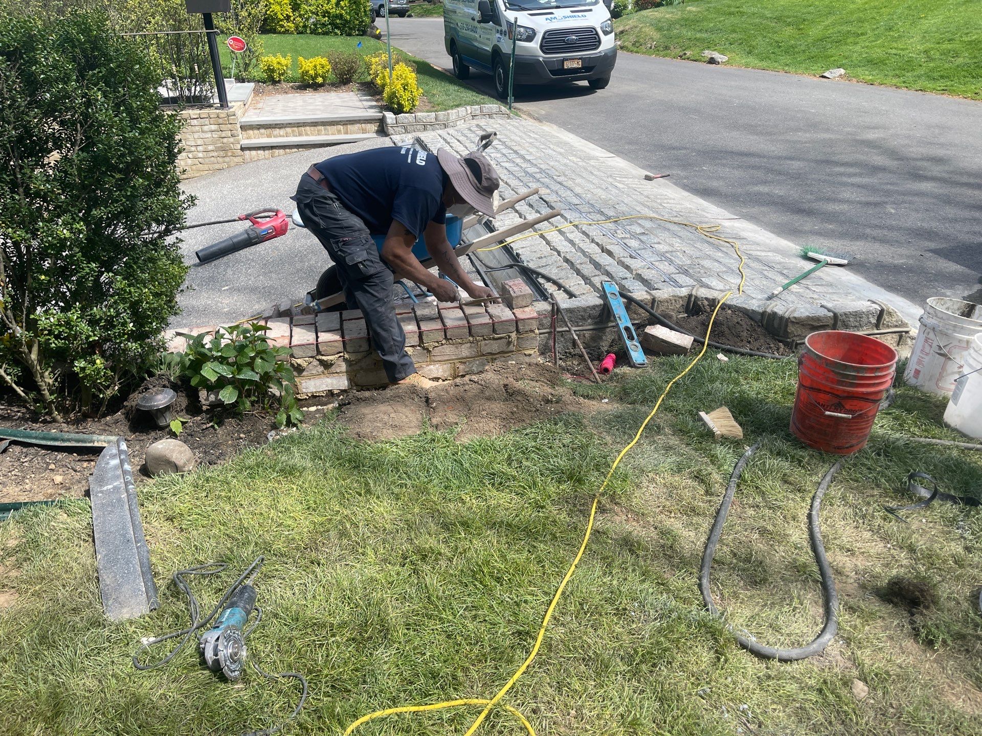Bridle Path Ln. Great Neck, NY by A.M. Shield Waterproofing, Corp.
