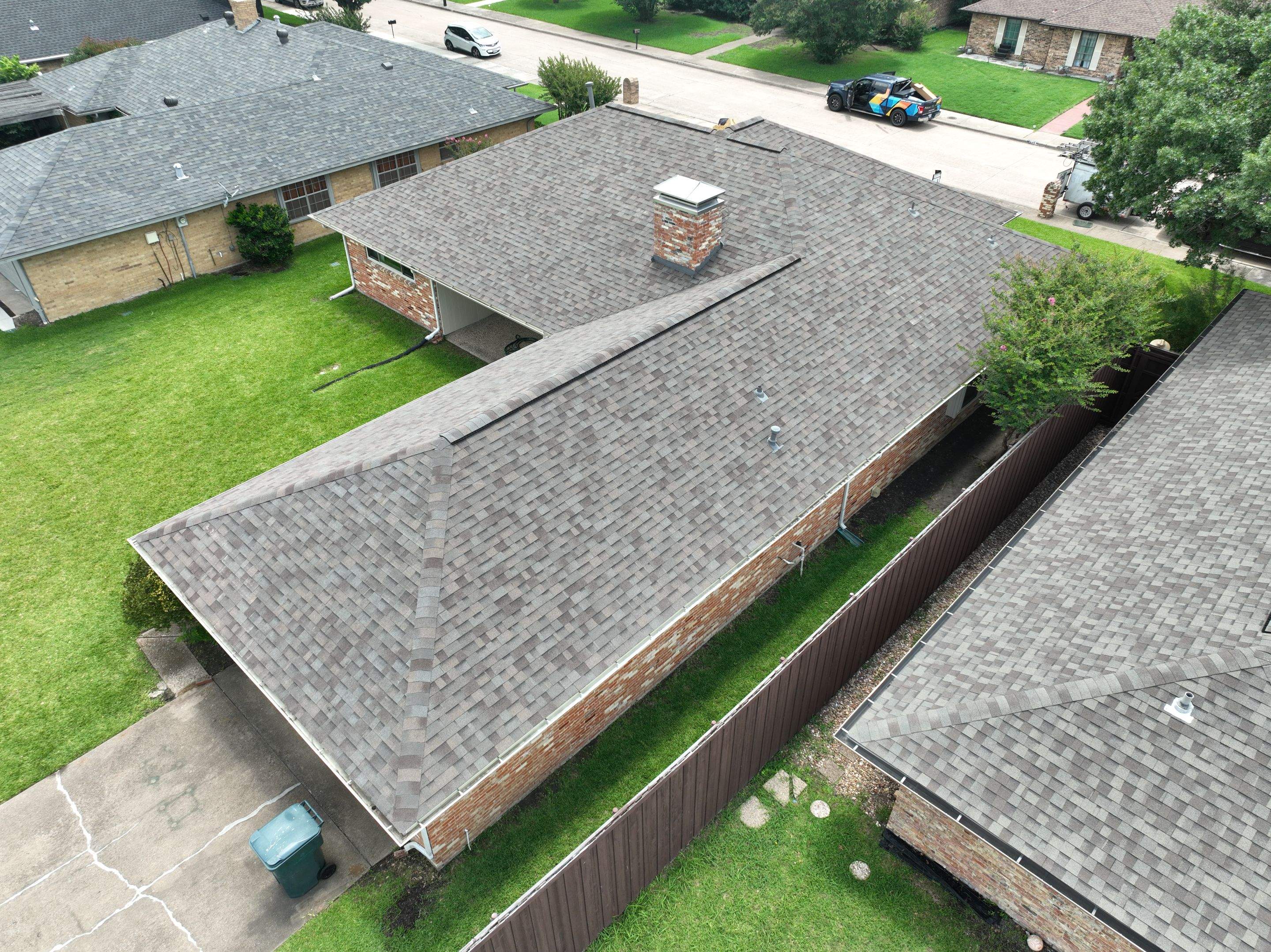 Residential Roofing Installation using Malarkey Highlander Natural Wood by OneSource Roofing and Restoration