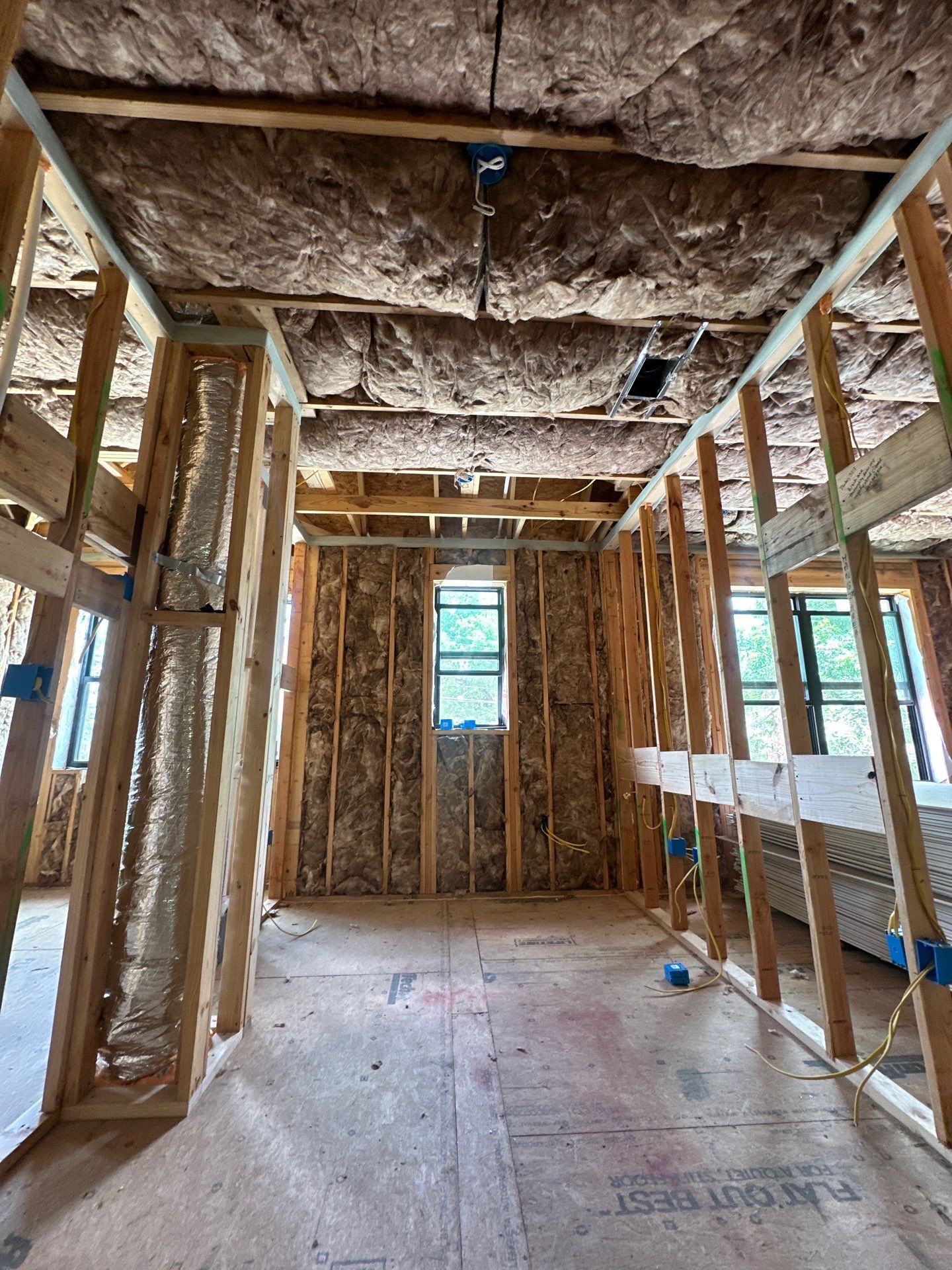 Full install on this new beautiful custom home in Dallas by Apex Insulation Solutions