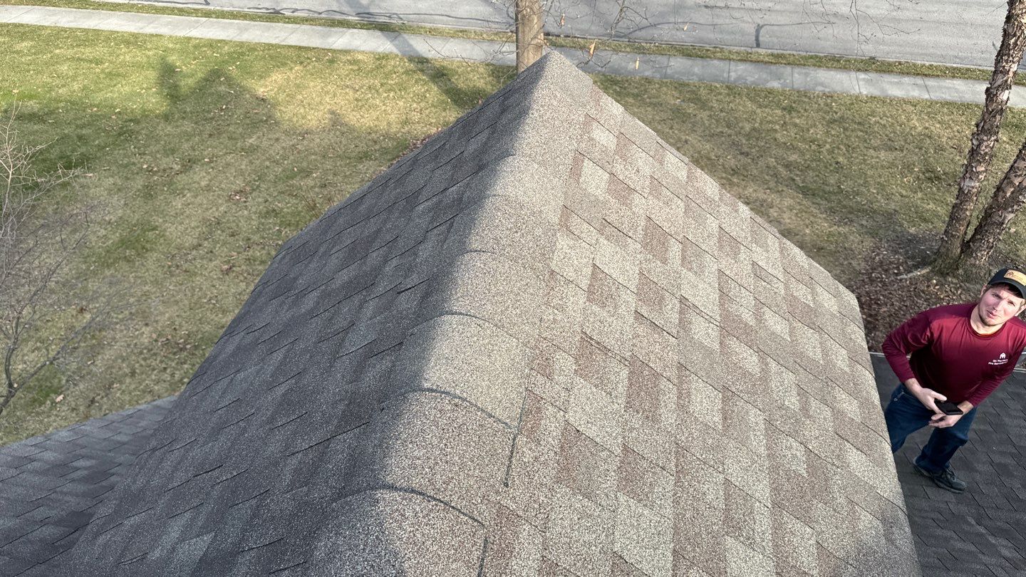 Residential Roofing Installation using Timberline HDZ Shingles - Weathered Wood by RoofX 