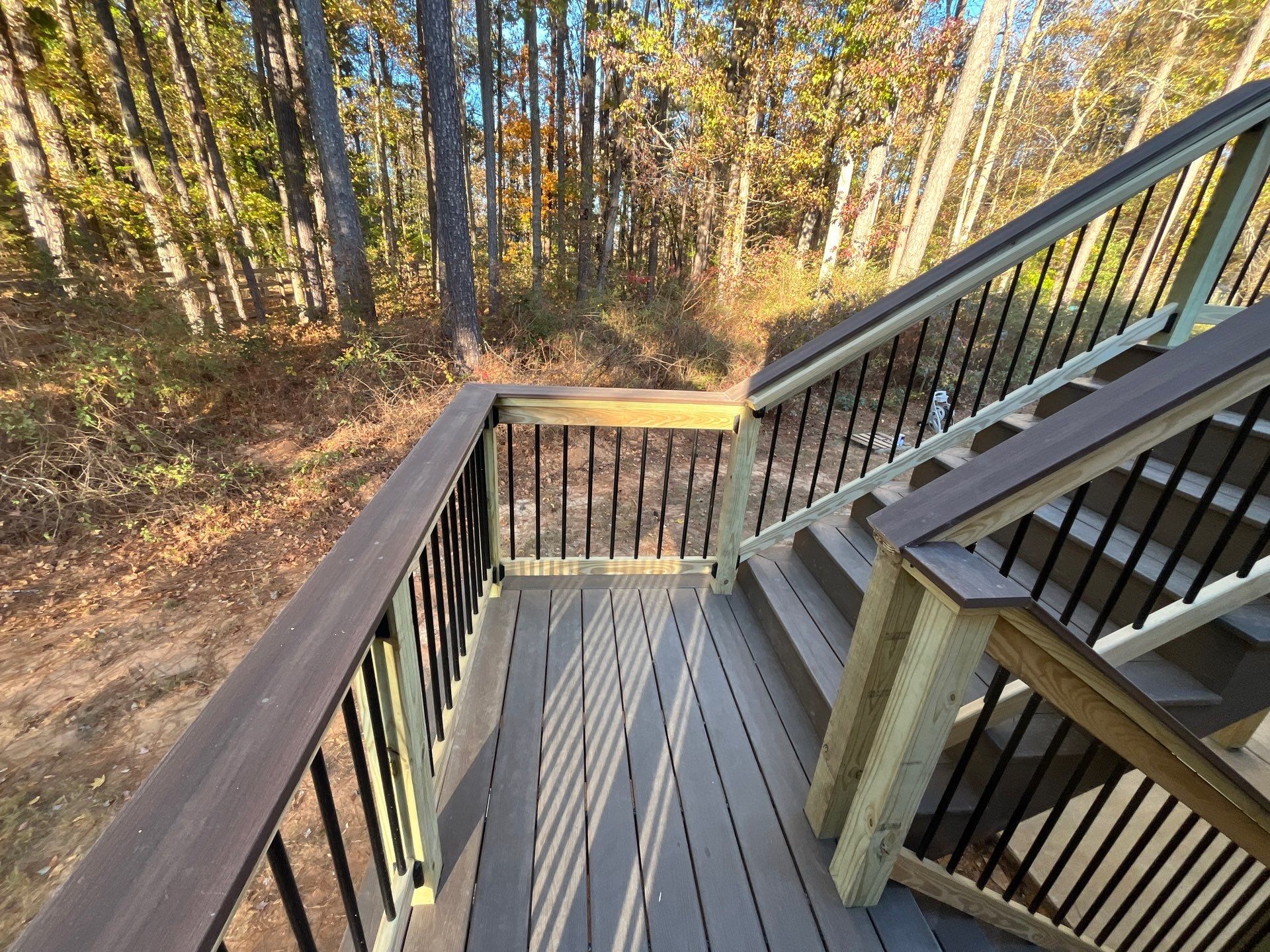 Deck Build using Deckorators Venture Series Decking in the Sandbar Color by Nelson Exteriors