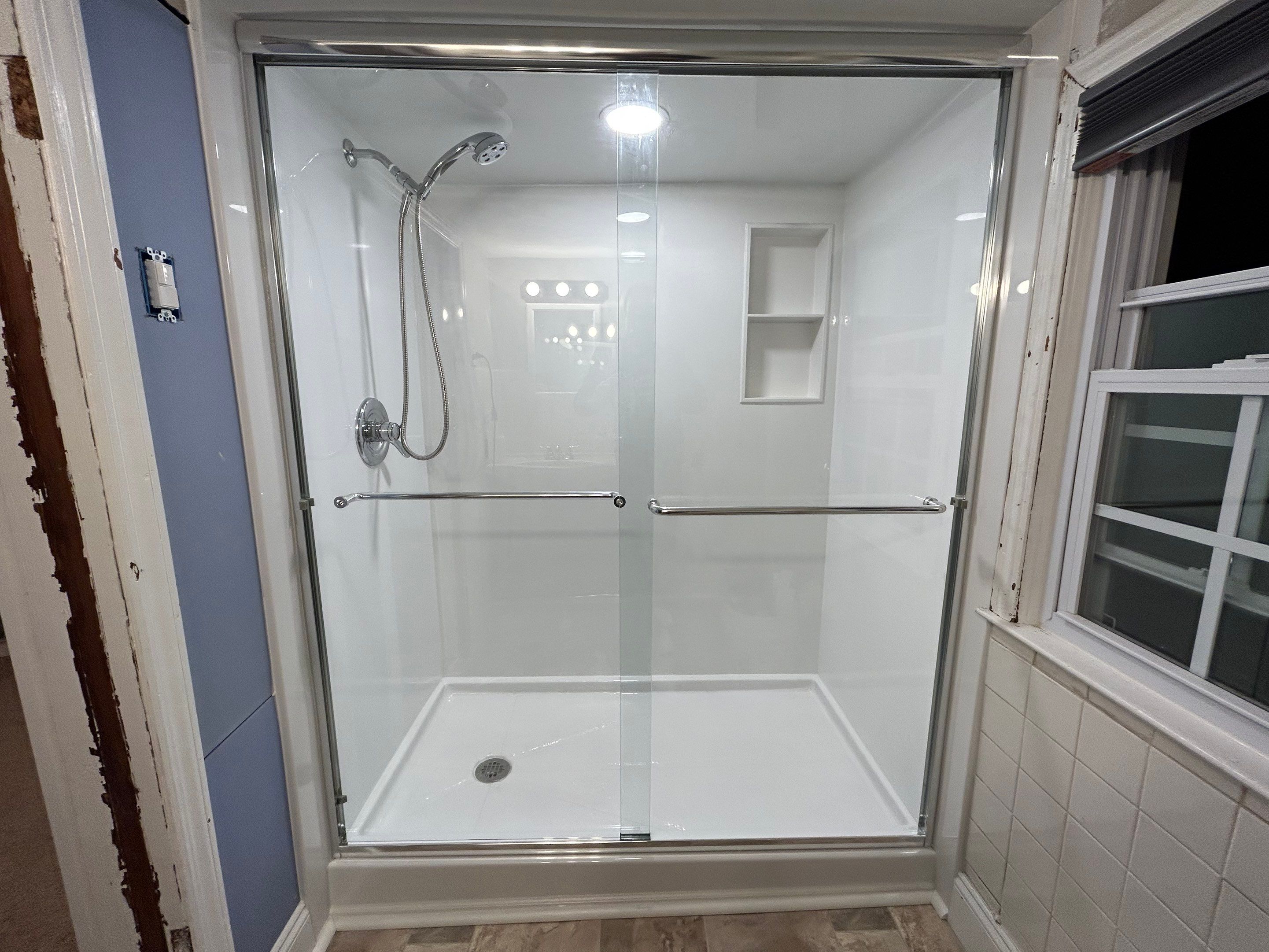 Light in the shower? Yep! by BathPlanet SW Virginia