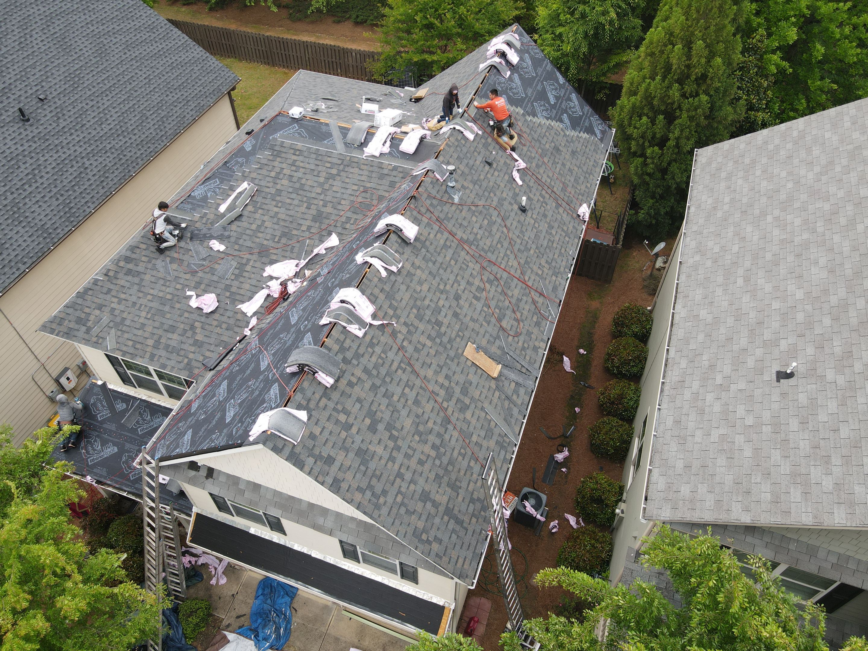 Residential Roofing Installation using Owens Corning by Inspector Roofing and Restoration