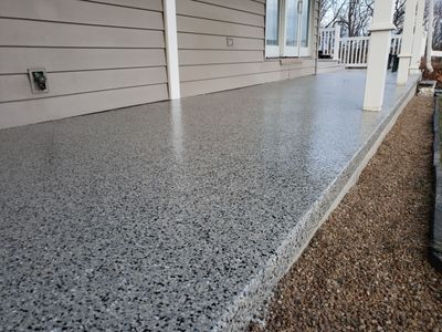 St. Joseph -- Front Patio and Garage Epoxy Garage Coating System