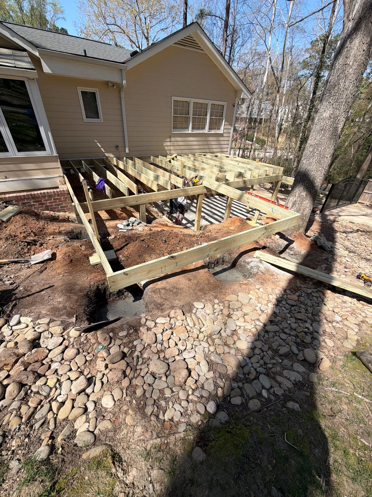 New Deck Construction & Site Improvements by Billy Weatherspoon Contractor