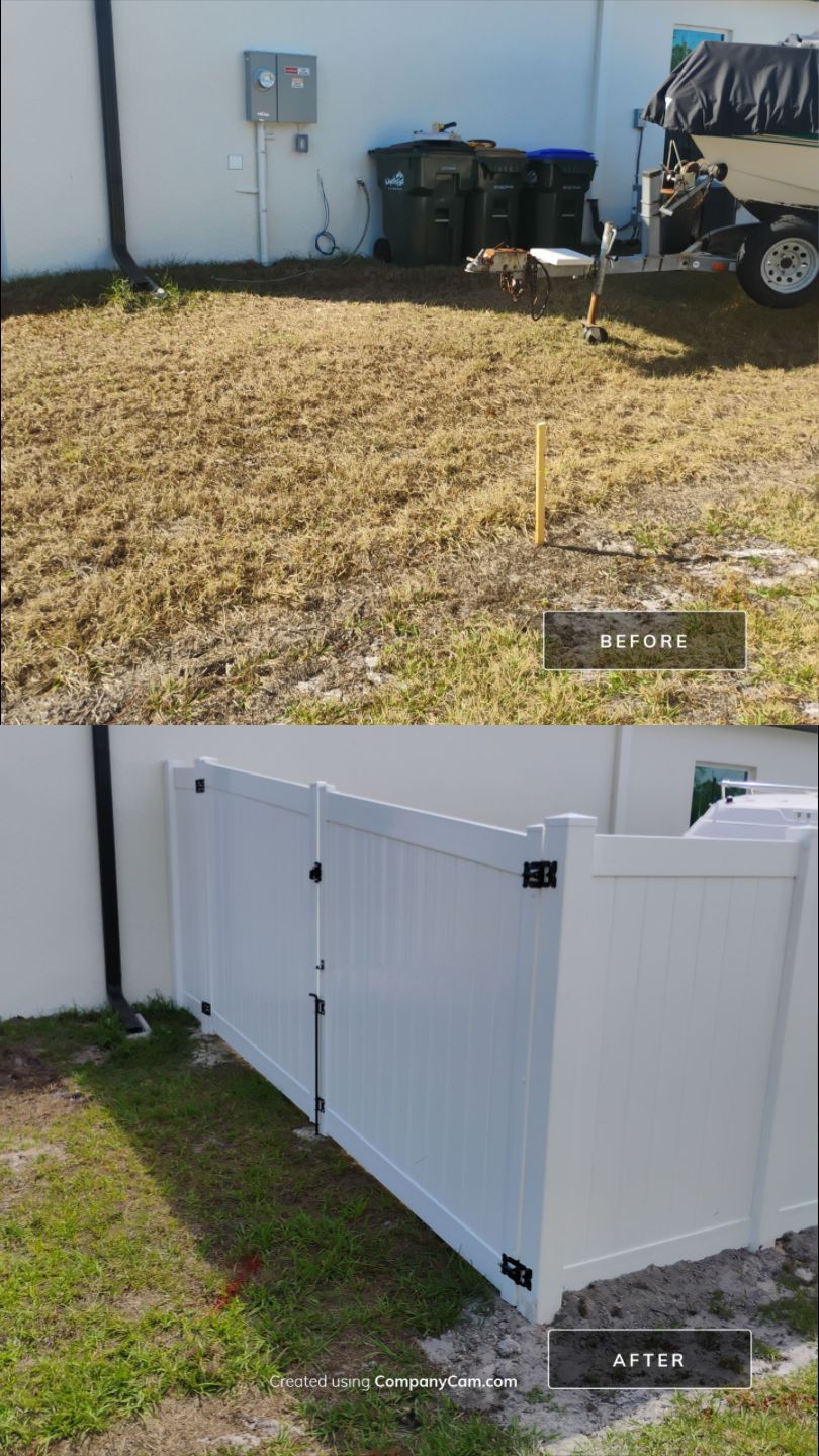 Vinyl Install in North Port by True Fence LLC