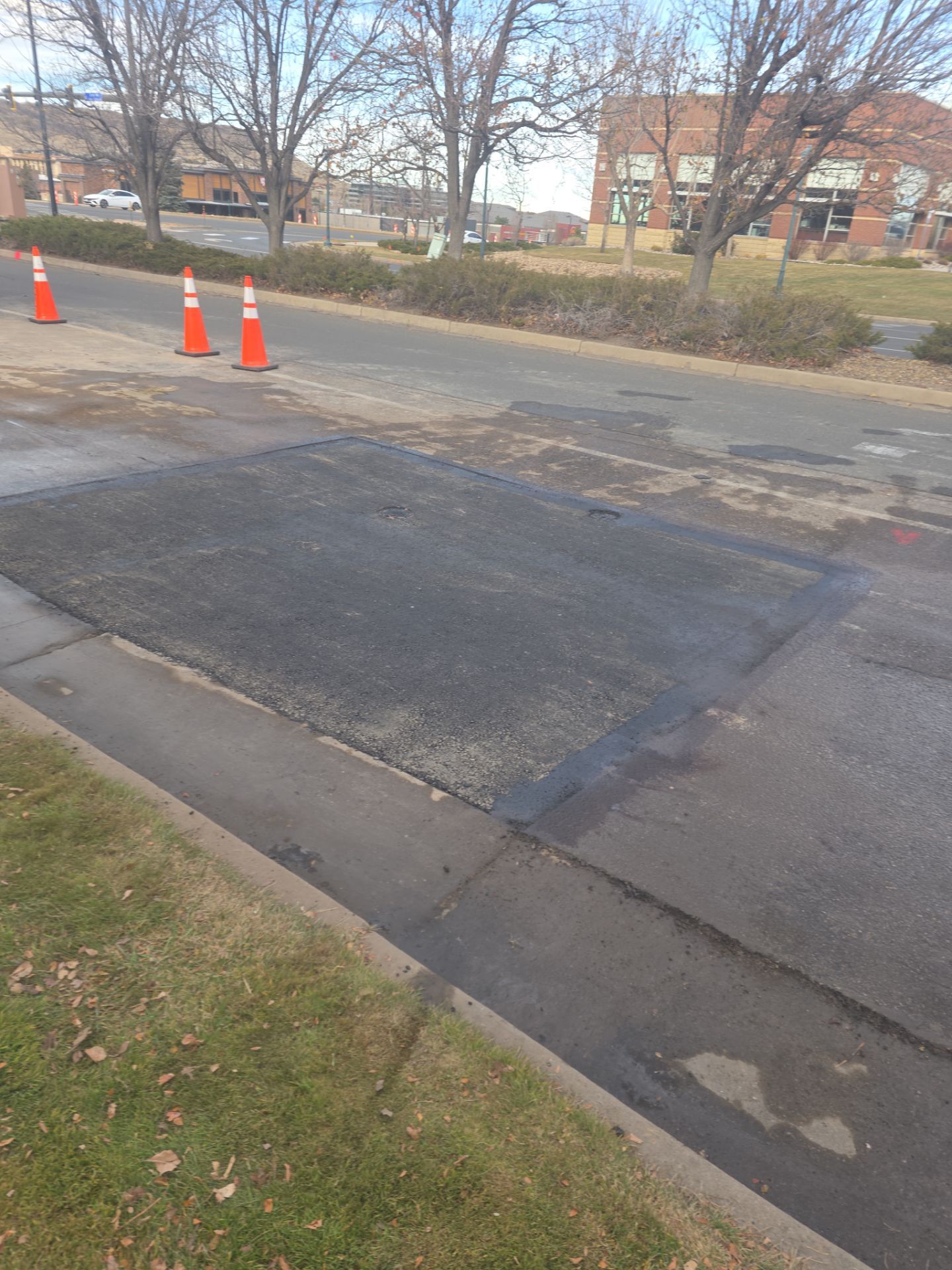 Asphalt Patching for underground project Colorado Mills by DMH Site Services