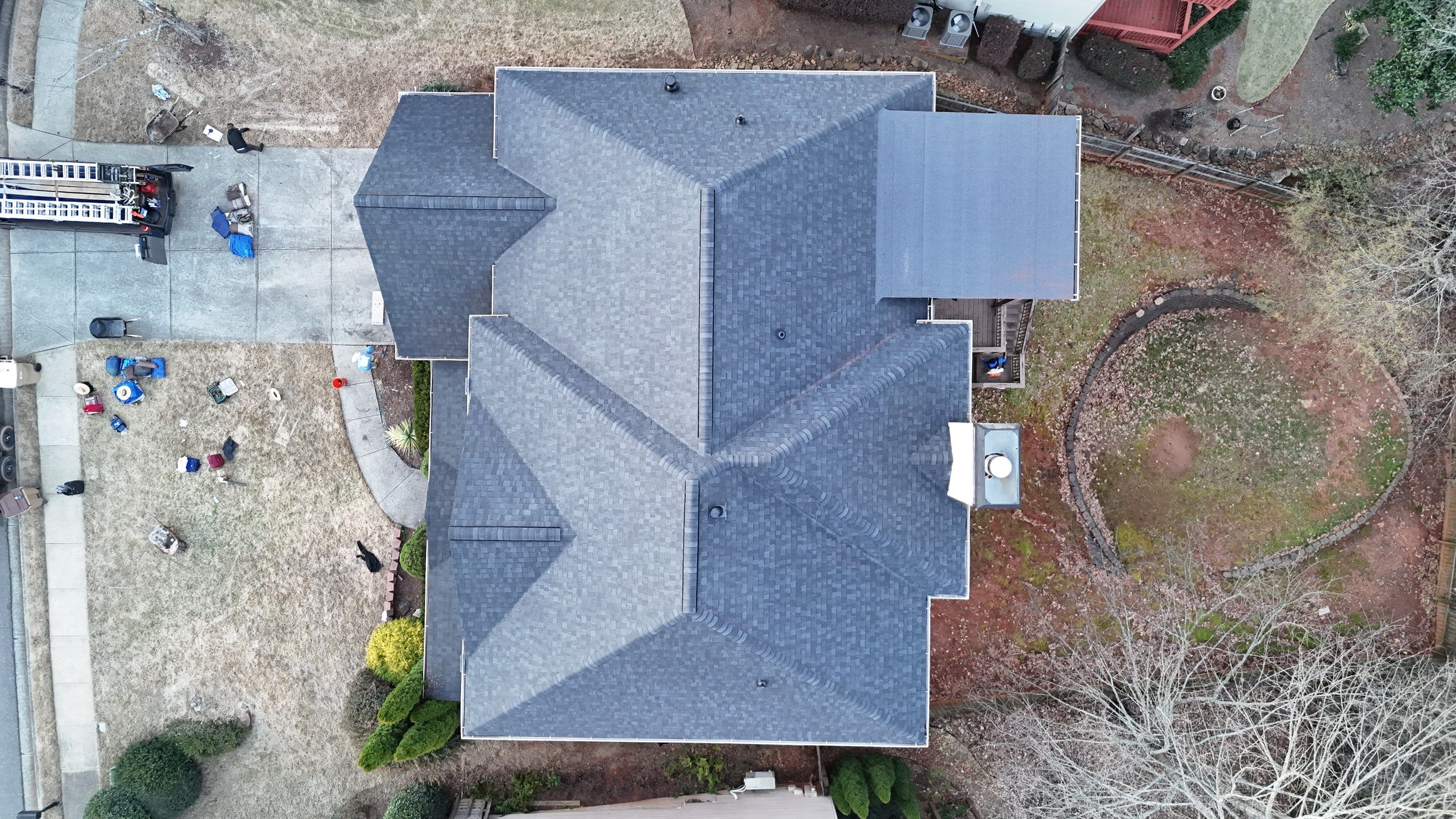 Cumming, GA Roof Replacement CertainTeed Landmark Pro Max Def Charcoal Black by Reset Roofing