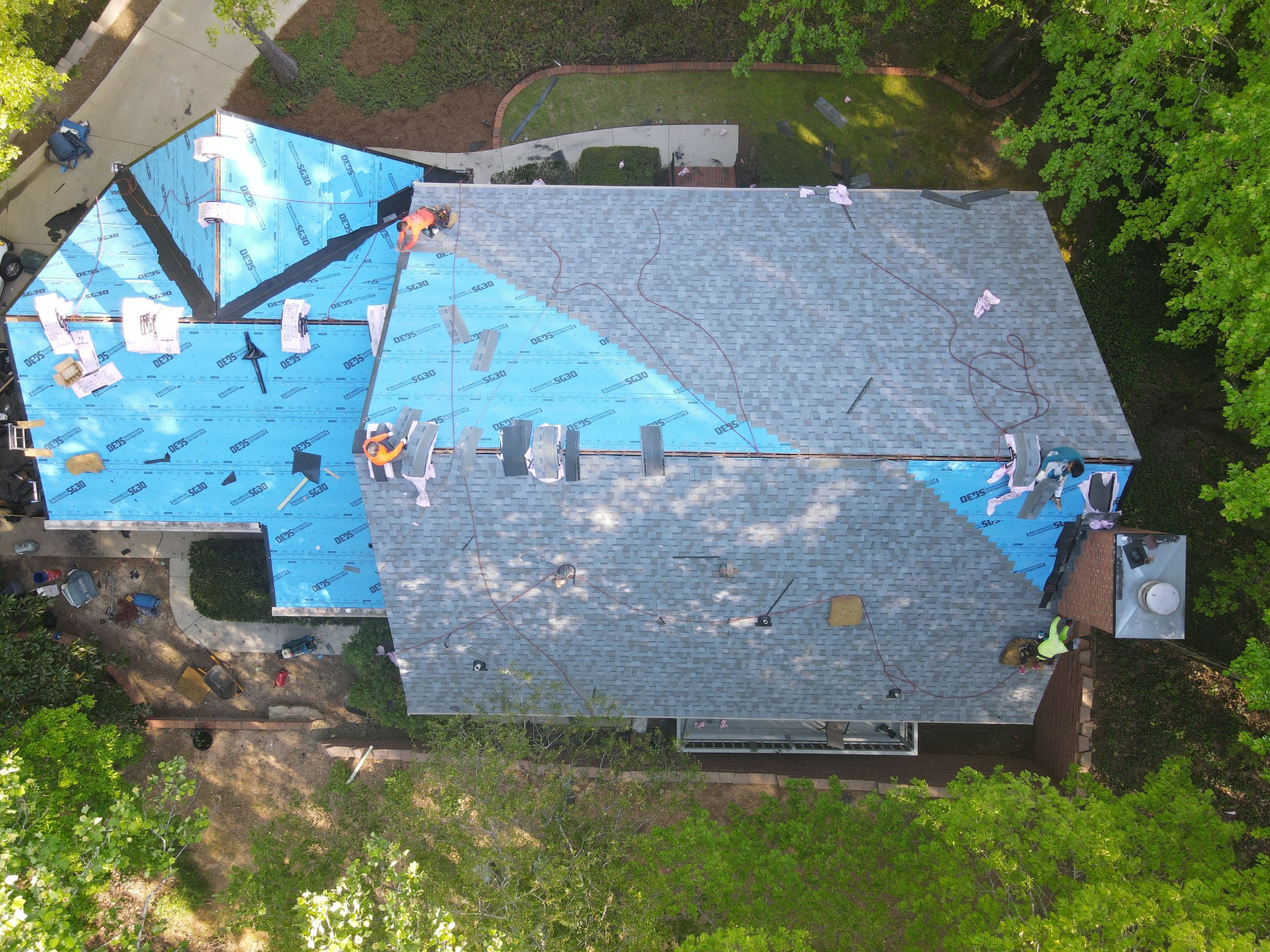 Residential Roofing Installation using Owens Corning Quary Gray by Inspector Roofing and Restoration