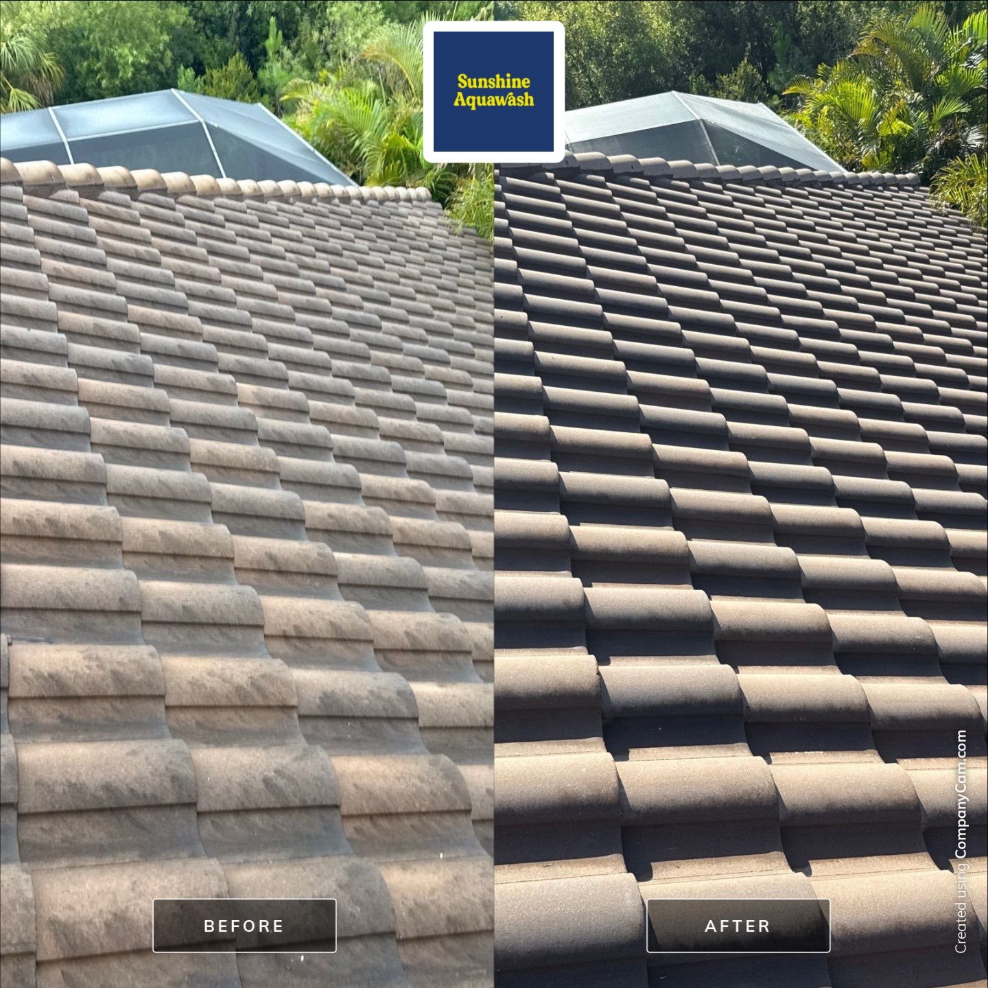 Concrete Tile Roof, Paver Driveway & Lanai Cleaning – Artisan Lakes Esplanade, Palmetto, FL by Sunshine AquaWash