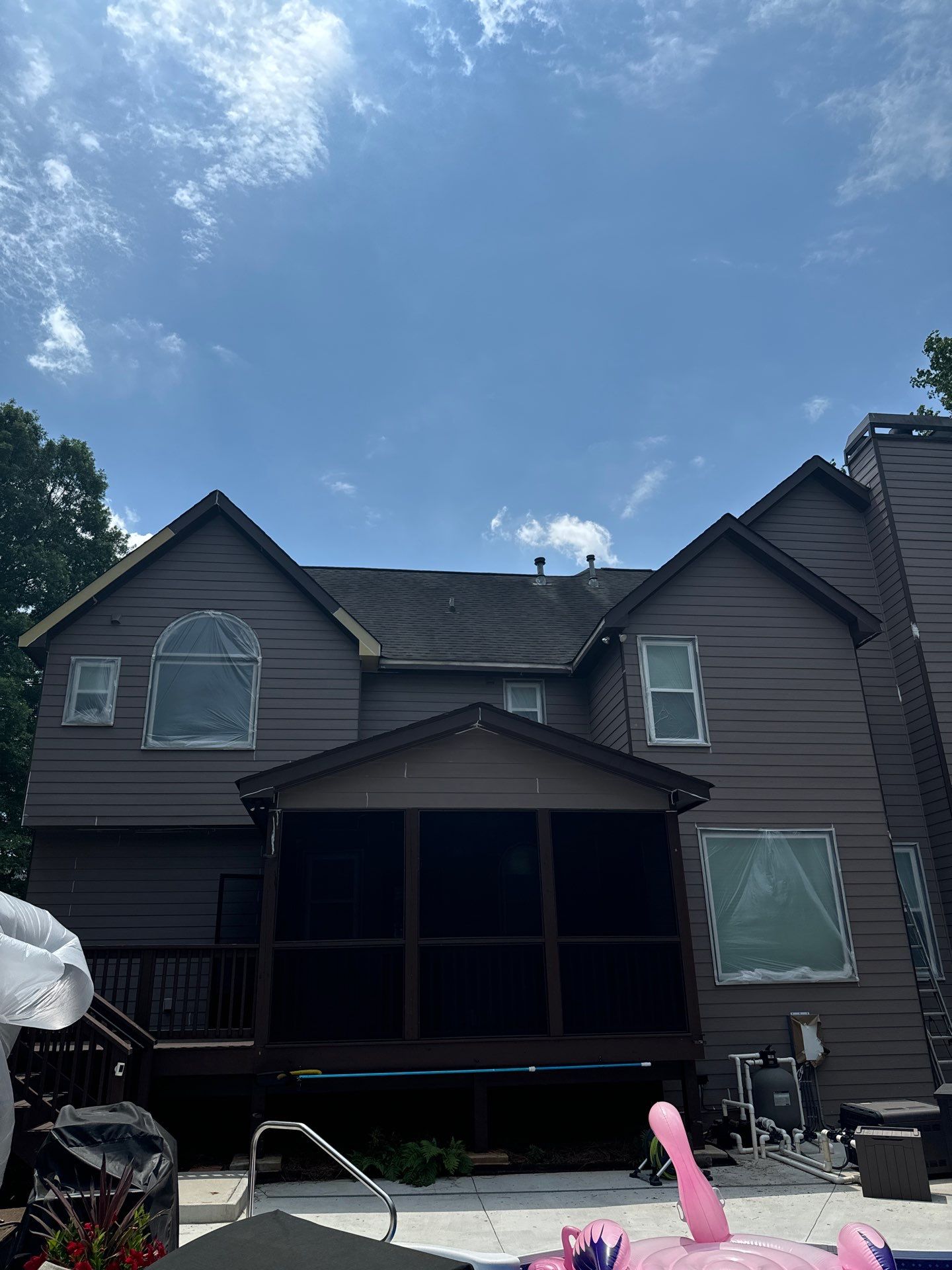 Full Exterior Painting and Gutter Replacement for Powder Springs Home by Swift Home Renovations