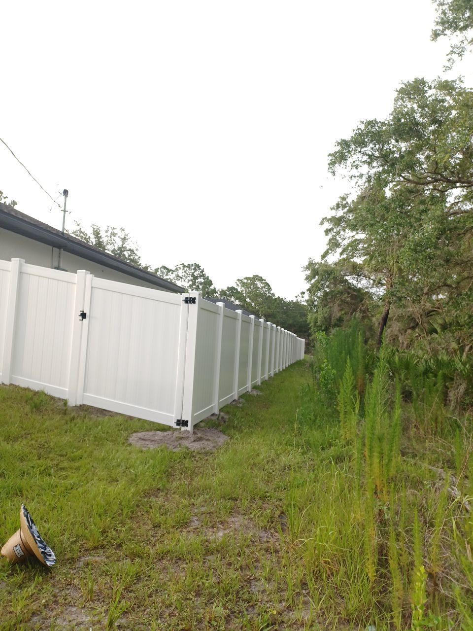 North Port, FL 6ft. Tall White Vinyl Privacy Fence  by Asap fence and gates, LLC