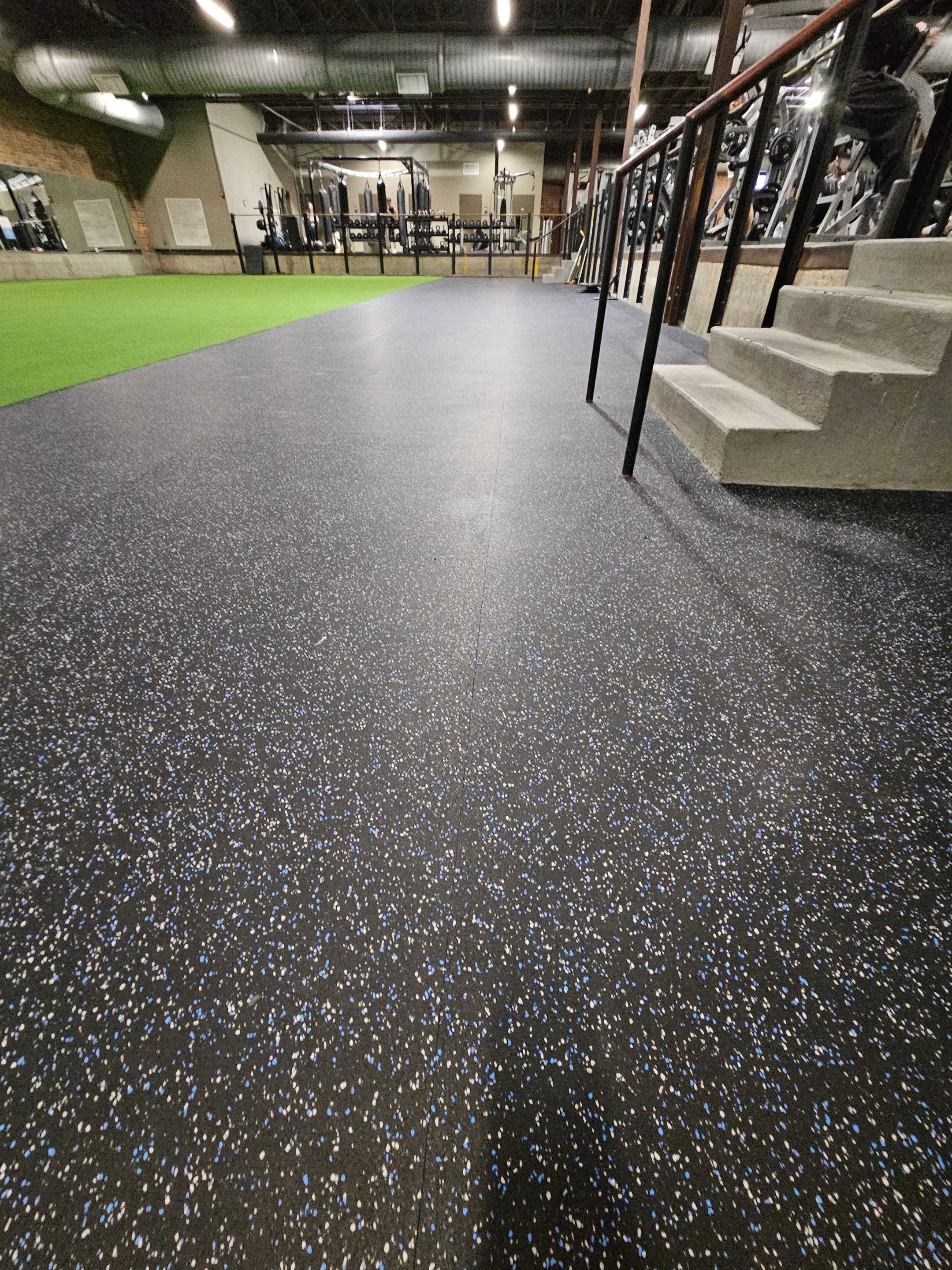 Norfolk OLF - Strength area turf, rubber installation and front desk by Nova HomeWorks 
