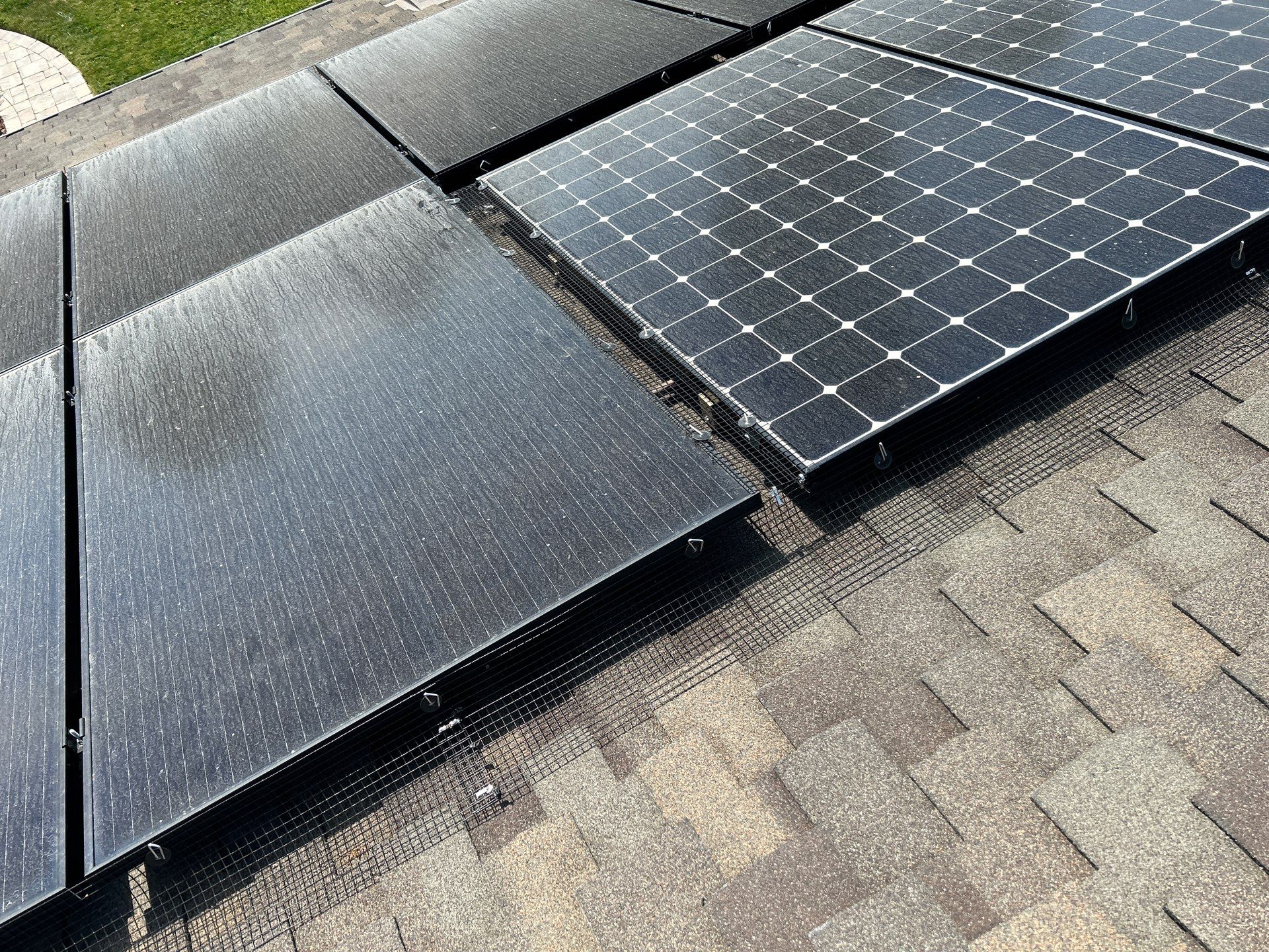 Solar Panel Critter Guard Installation by All One Solar Shine