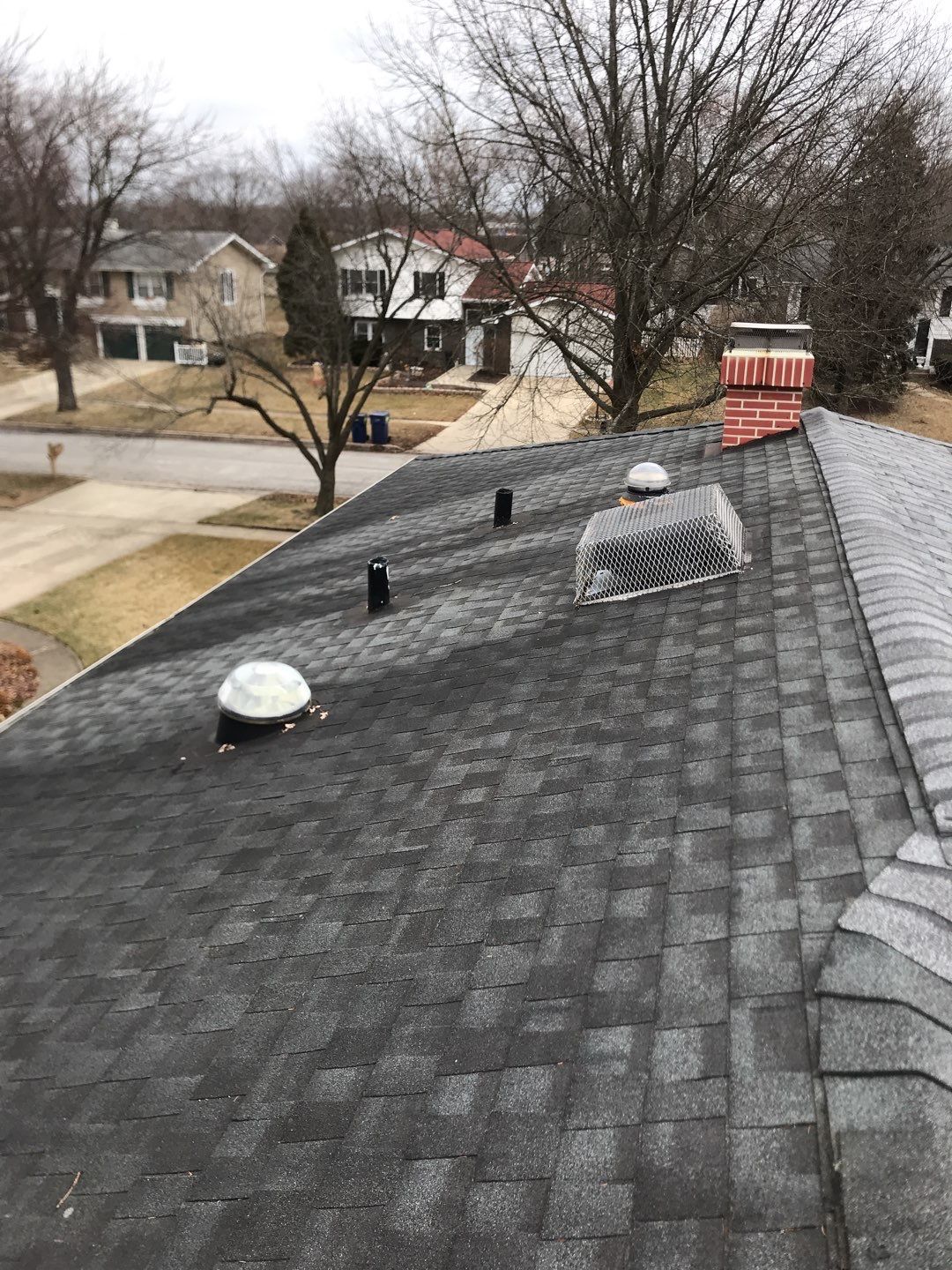 Metal chimney housing replacement by Pro Home Services Inc