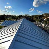 24ga 1.5" Mechanical Seam Mill Finish  by Total Roofing System The Metal Roof Experts