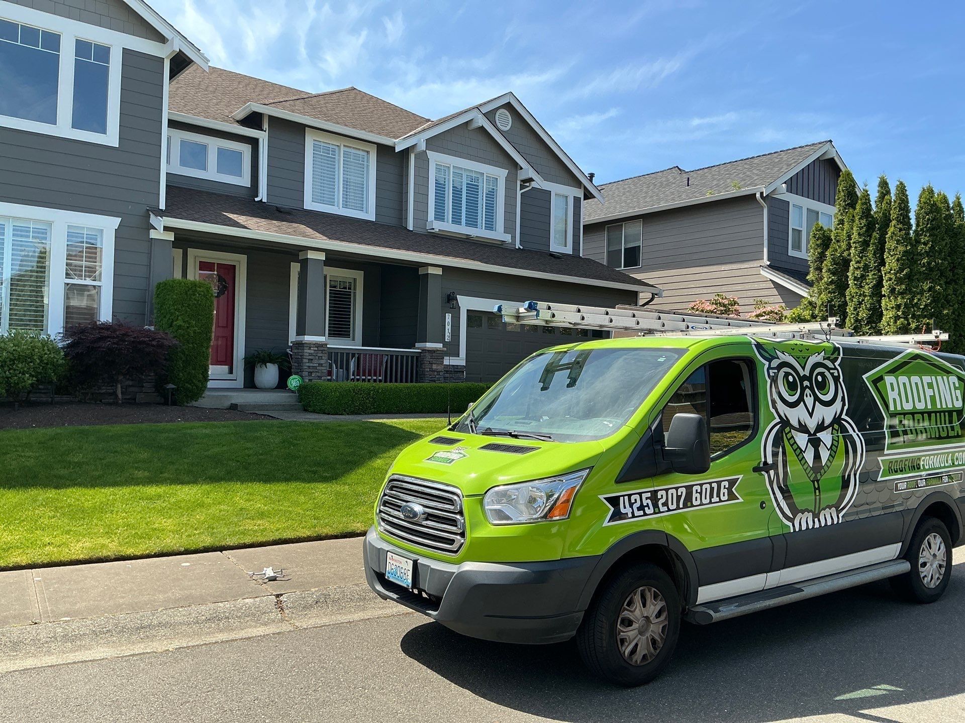 Residential Roofing Installation using GAF UHDZ Shingles by Roofing Formula LLC
