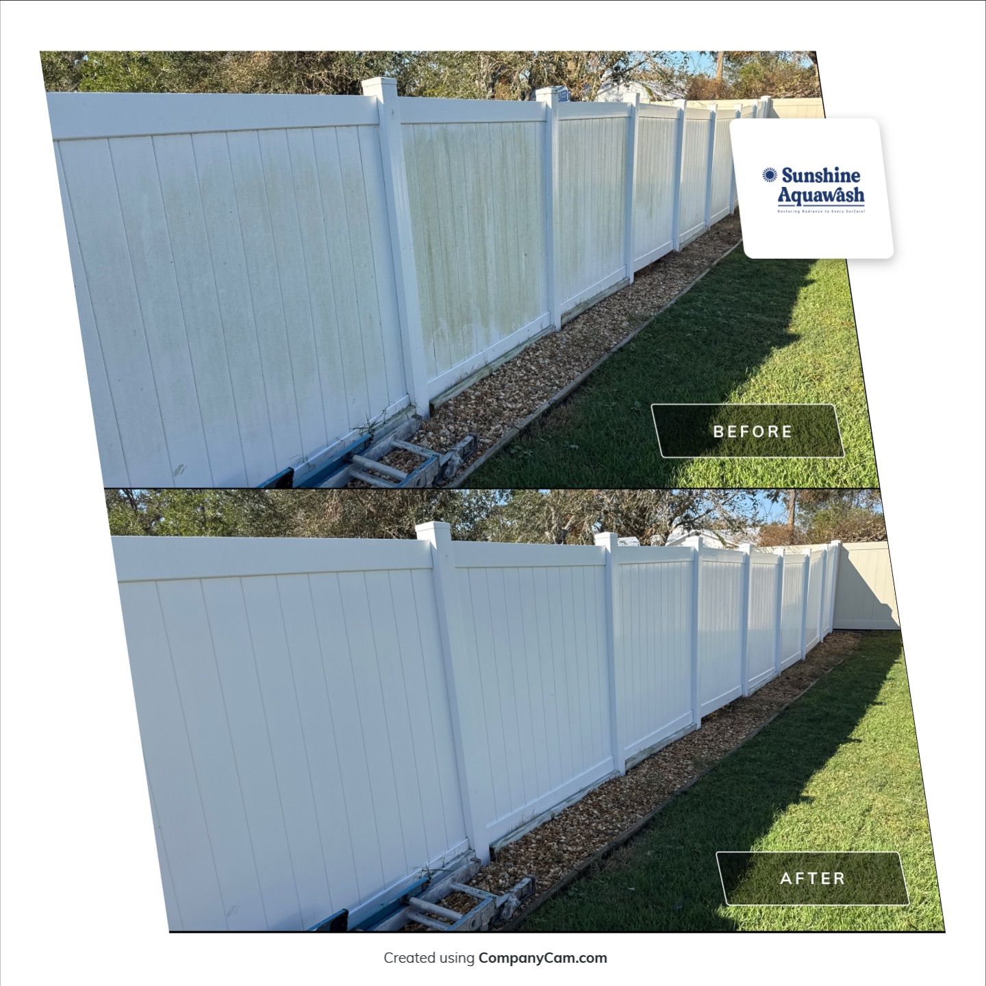 Comprehensive Concrete and Vinyl Fence Cleaning in Willow Walk Community, Palmetto, FL by Sunshine AquaWash