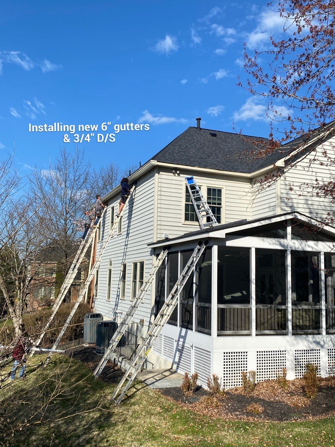 New Roof Installation & New Gutters and downspouts  by Alpha Design Services