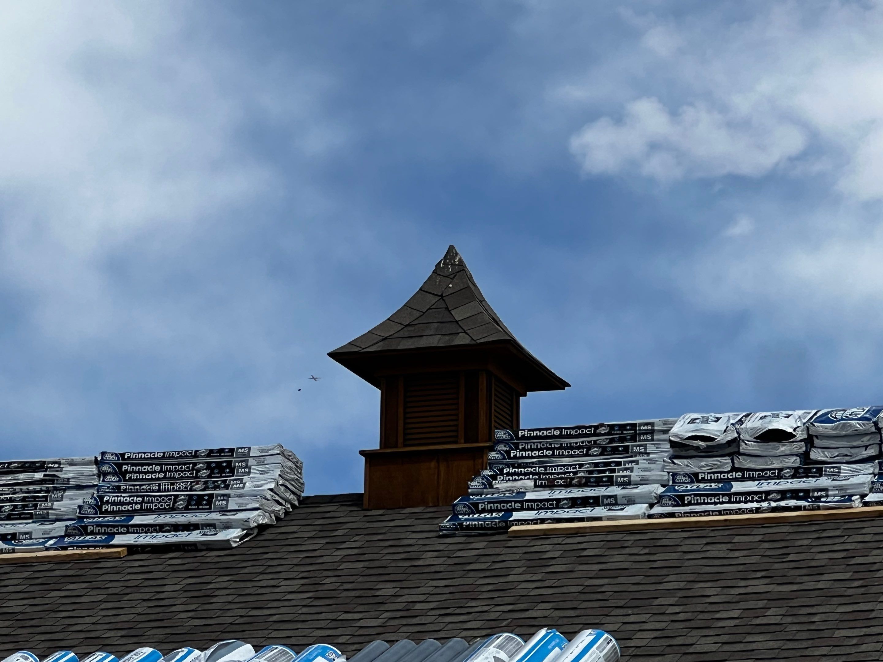 Residential Roofing Installation using Atlas Pinnacle Impact Weathered Wood by Blue Peaks Roofing LLC 