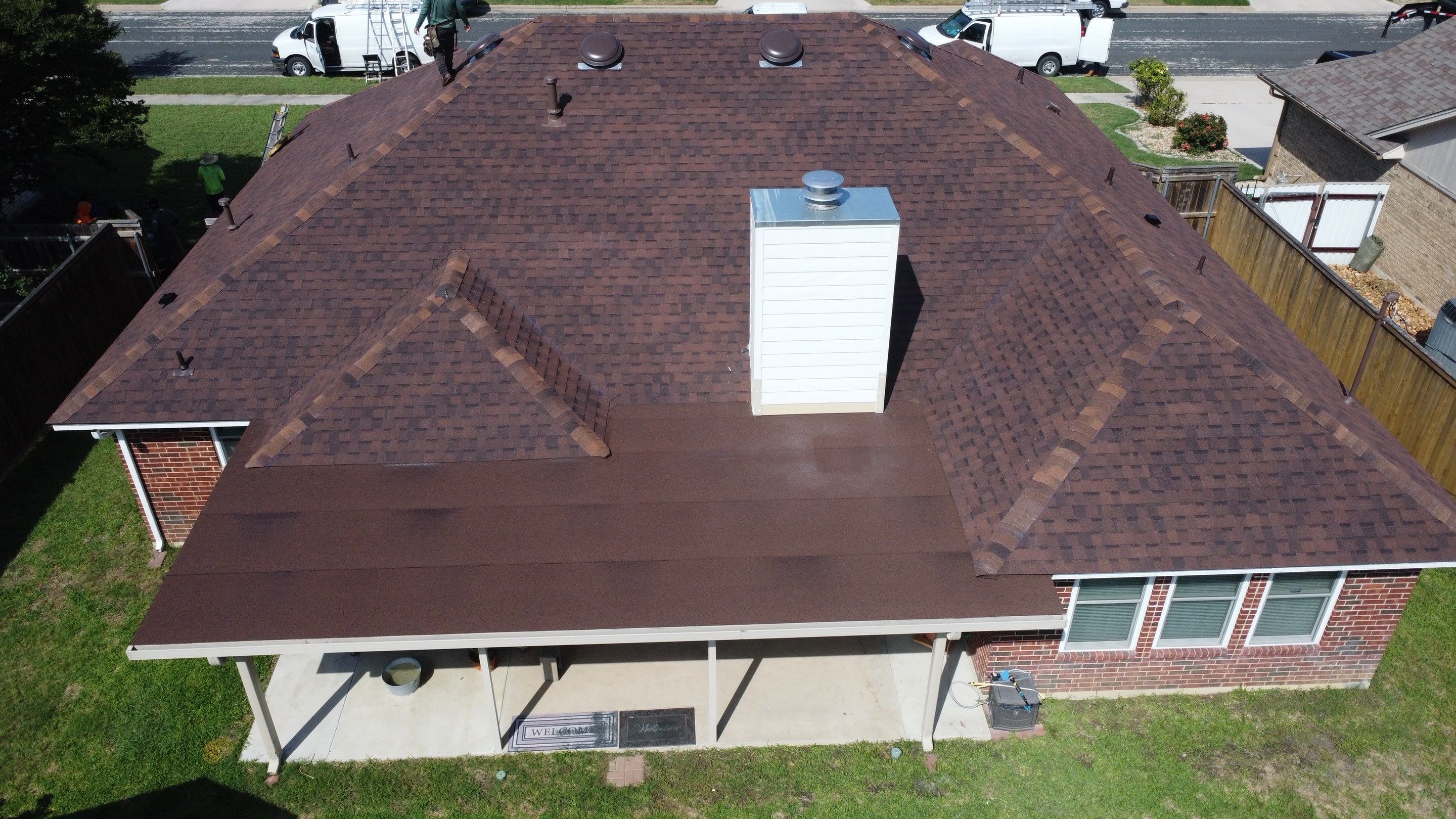 Hail Damage Roof Replacement & Patio Leak Repair — Killeen, TX by ROAM Roof & Solar
