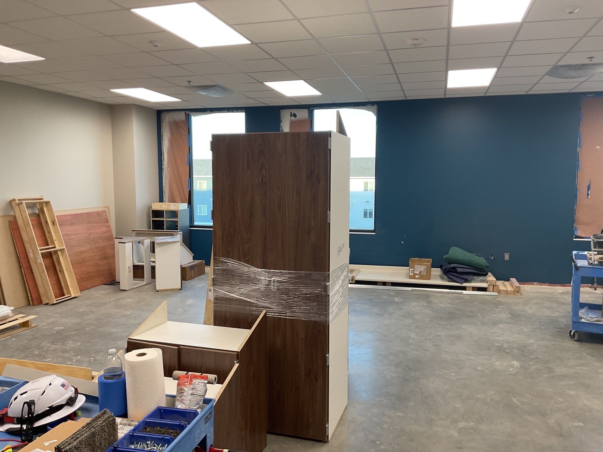 New Commercial Build Painting by Select Painting, Coatings & Garage Cabinets