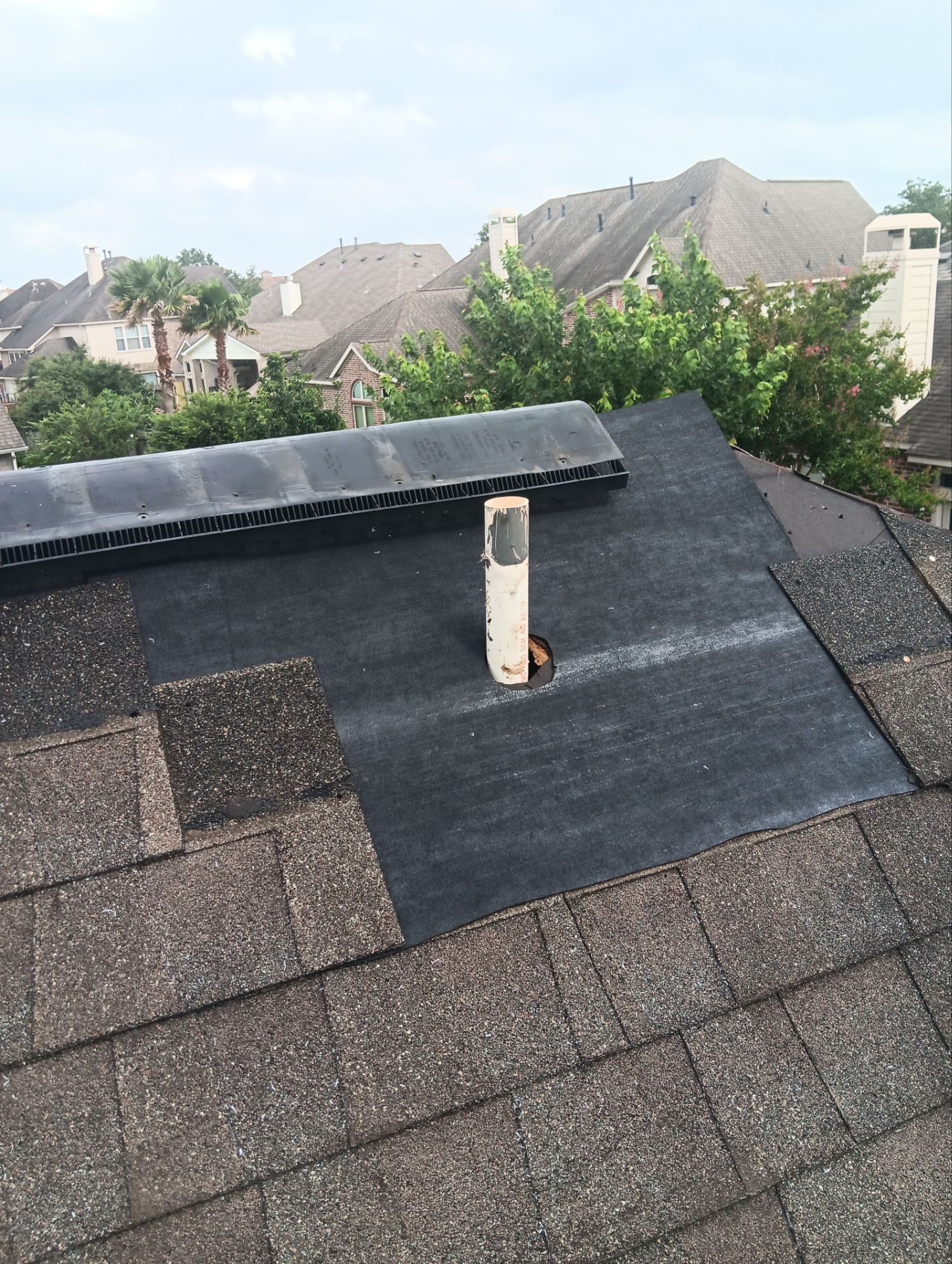 Hail Damage using Owen's Corning Duration (Lifetime) Shingles by Roof Repair Company