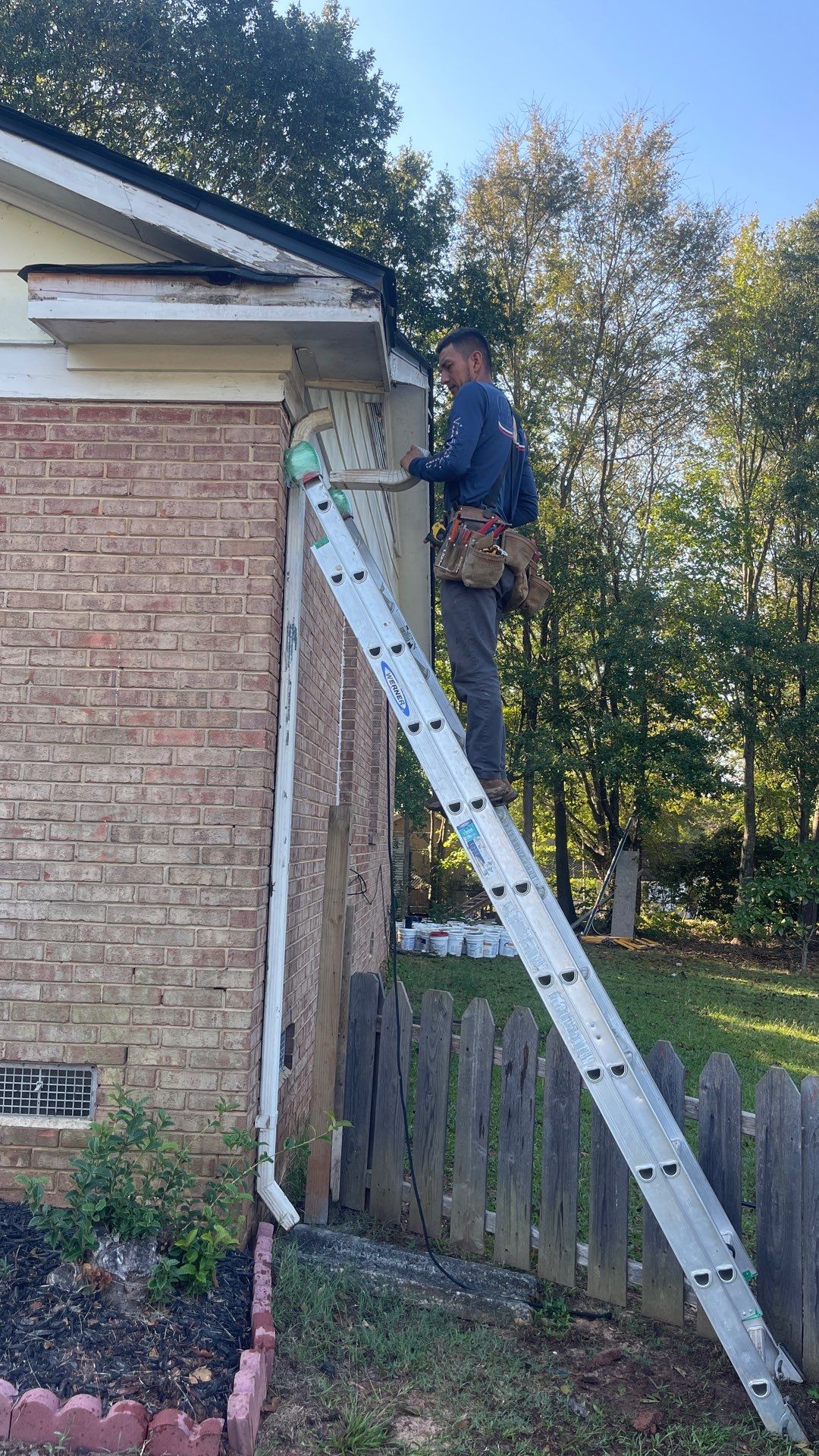 Roof and gutter replacement by hail damage by Just Brilliant Restoration JBR