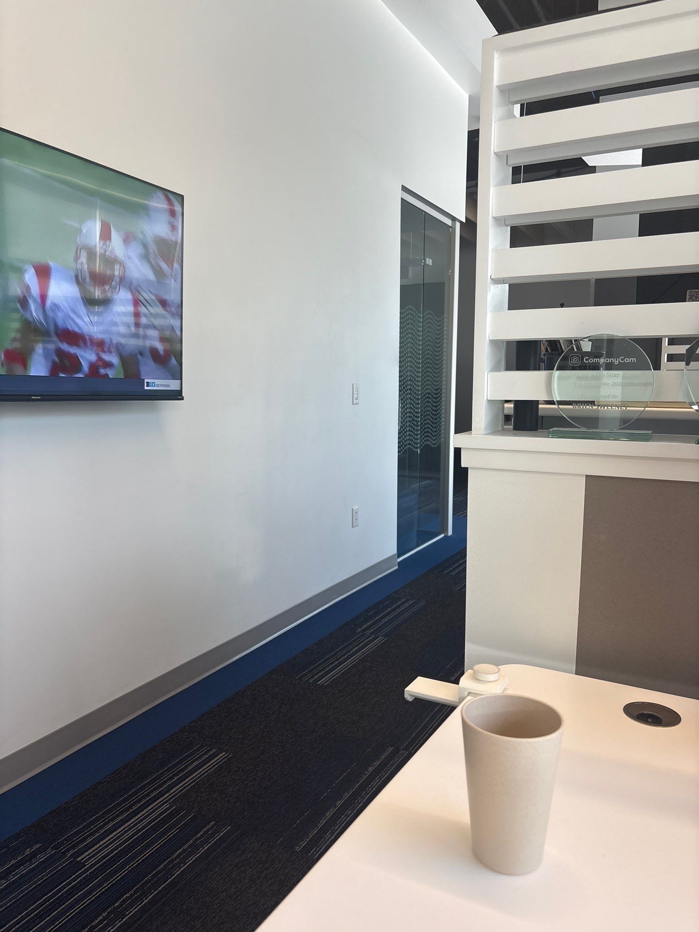 Commercial Office Interior Fit-Out with Glass Partitions in Lincoln by CompanyCam Sales Demo
