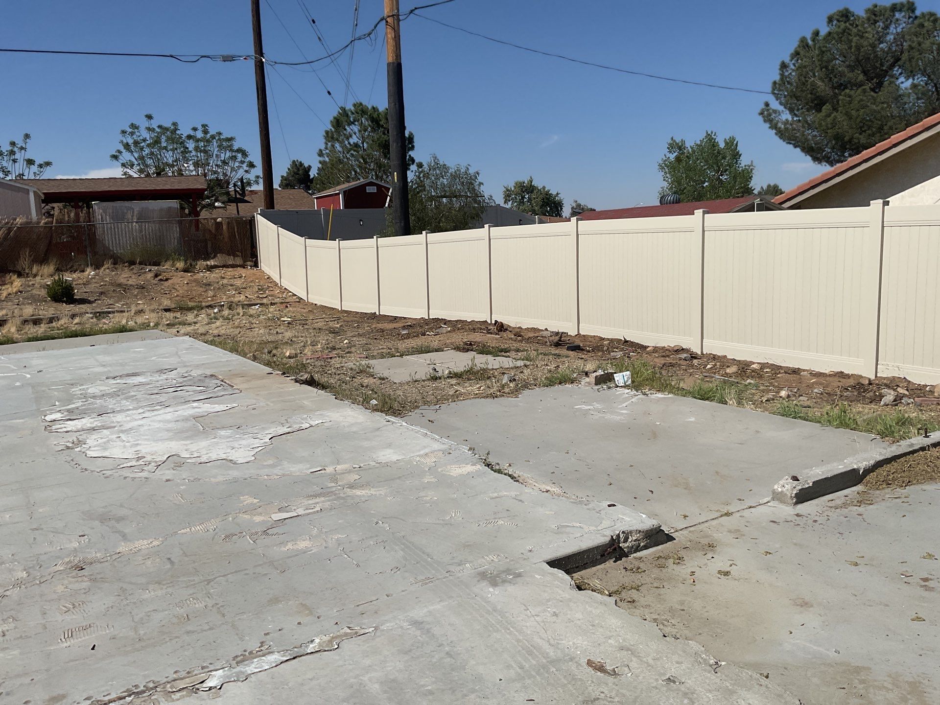 Fence Installation using Vinyl by Fence Guys Inc. 
