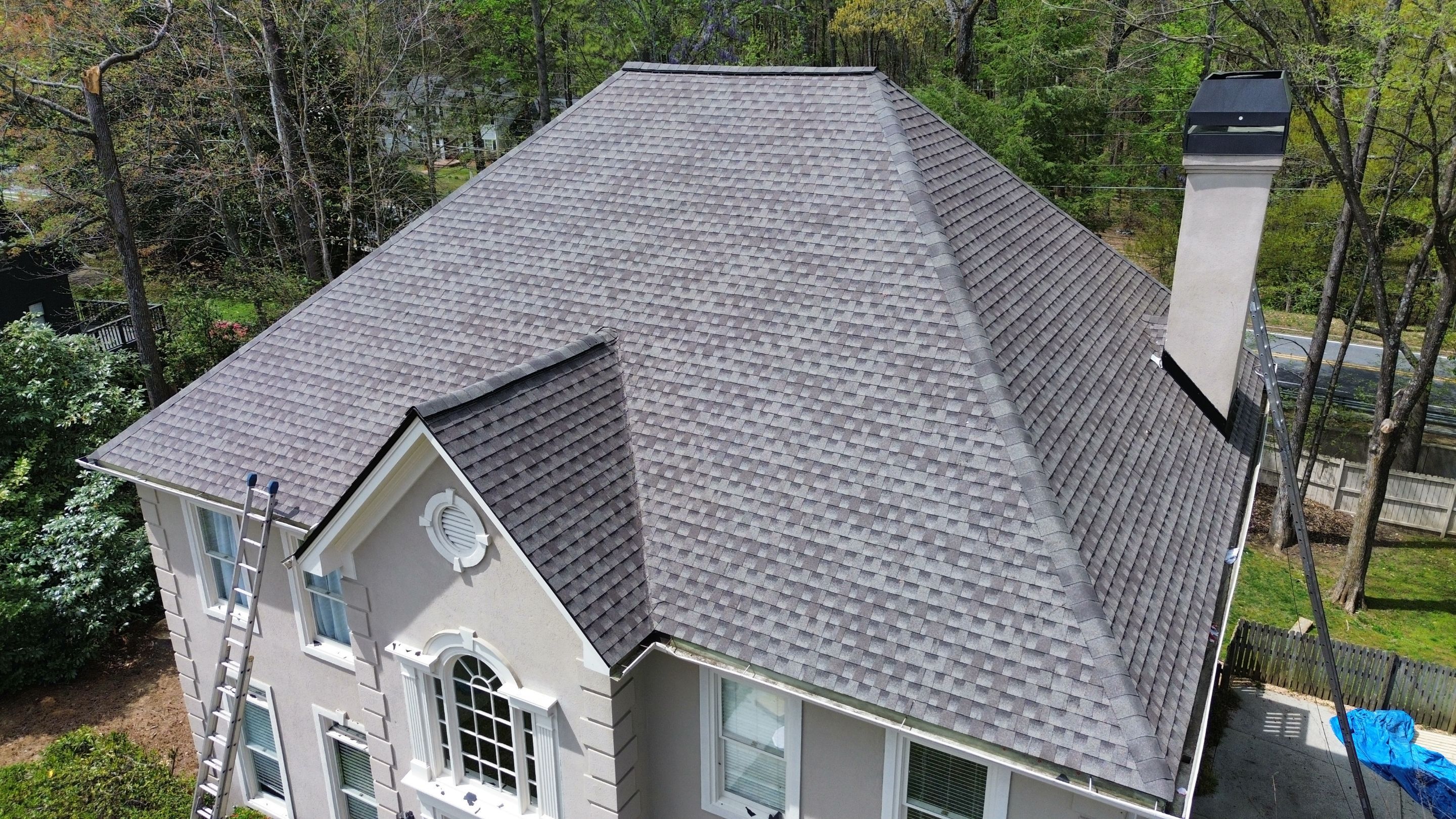 Atlanta, GA Roof Replacement GAF Timberline HDZ Weathered Wood by Reset Roofing