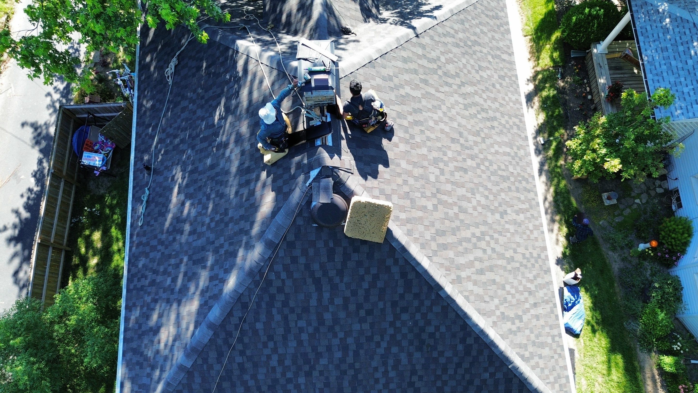 Residential Roofing Installation using Timberline UHDZ Shingles - Appalachian Sky by RoofX 