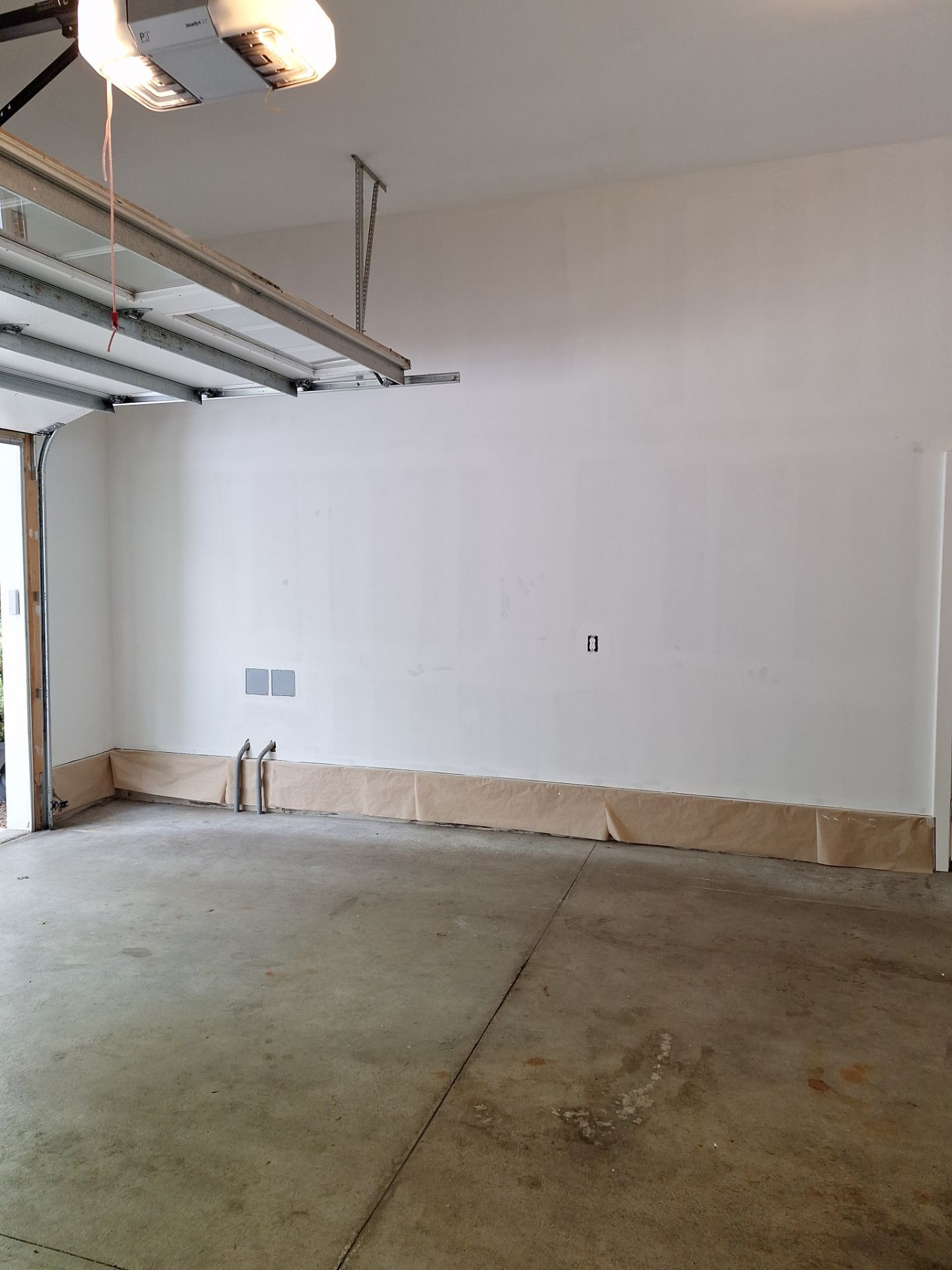 Garage Transformation in West Michigan | Full Interior Repaint & Epoxy Flake Floor in Tidal Wave Blend by Gordon Painting