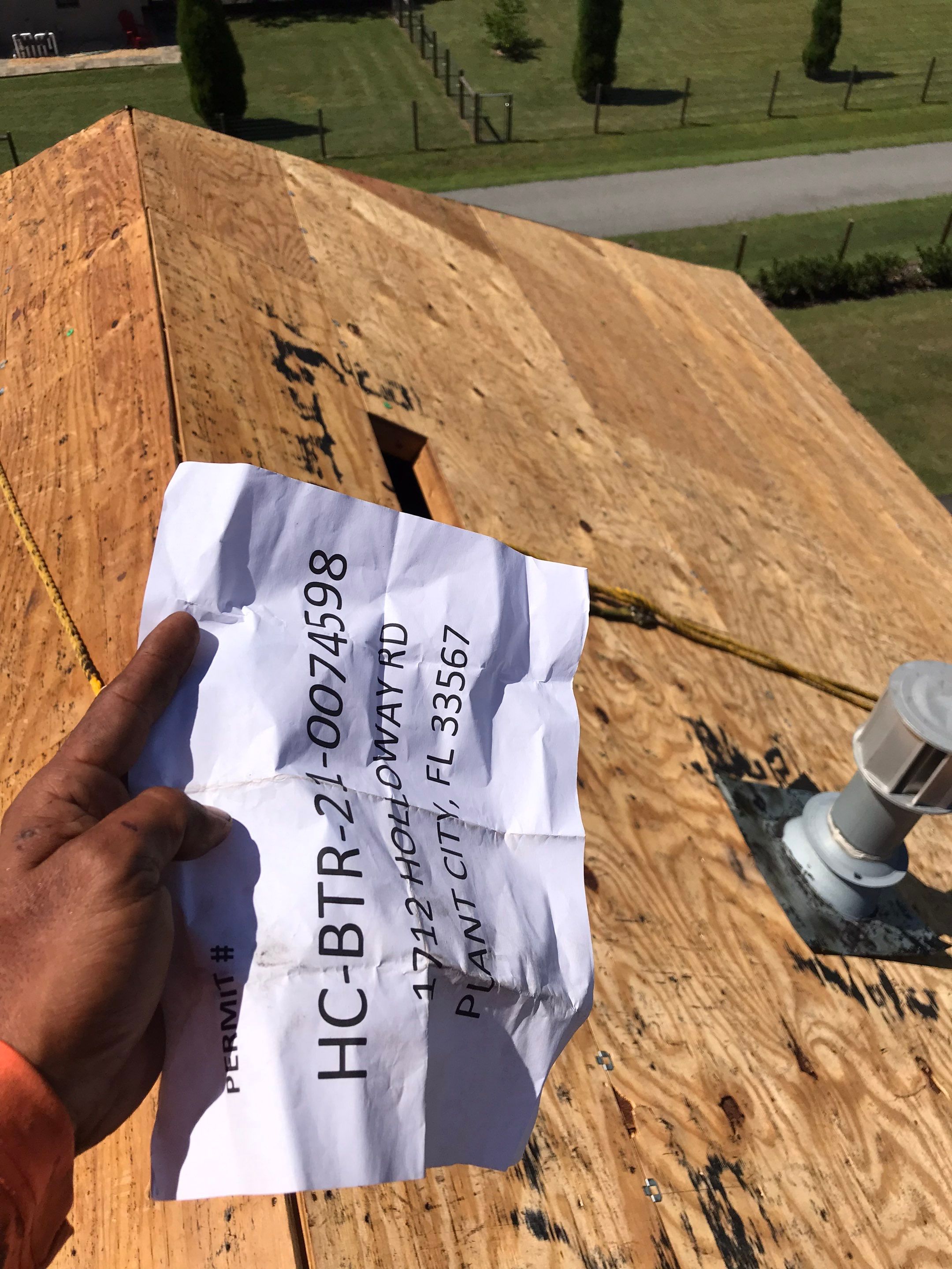 Residential Roofing Installation using GAF HDZ Shingles by Protek Roofing Heating Air & Solar