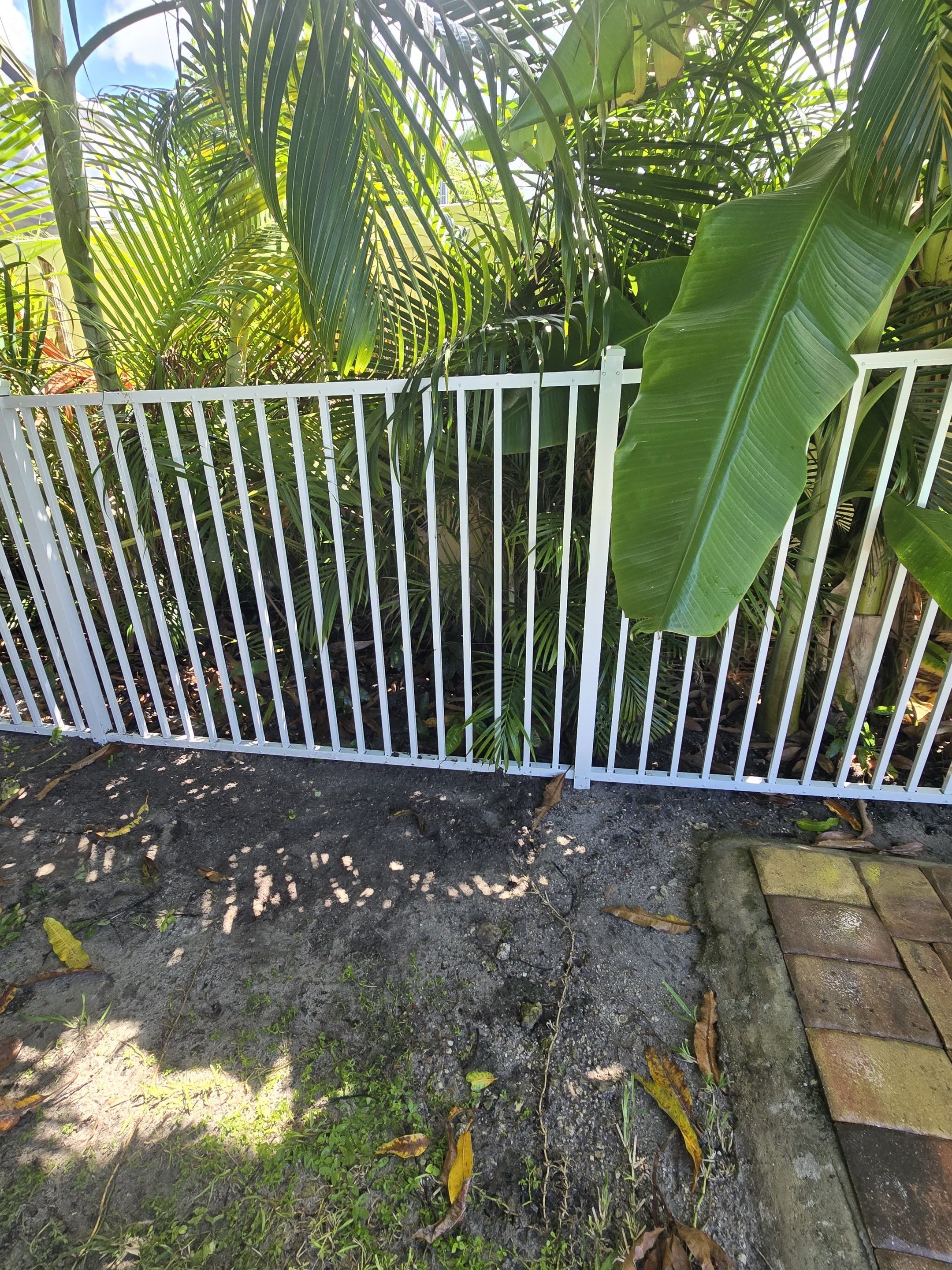 Commercial White Aluminum Pool Fence Installation in Naples by True Fence LLC